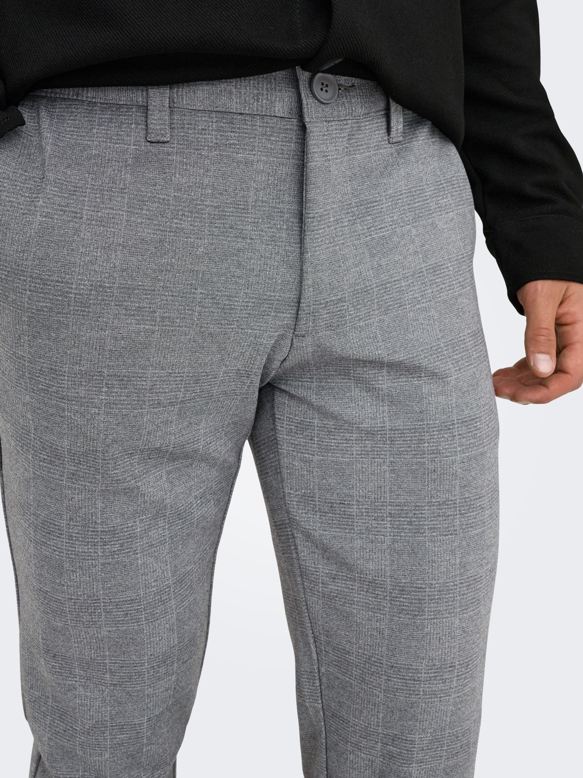 Thumbnail - ONLY & SONS Chinos "ONSMARK SLIM CHECK PANTS 9887 NOOS"