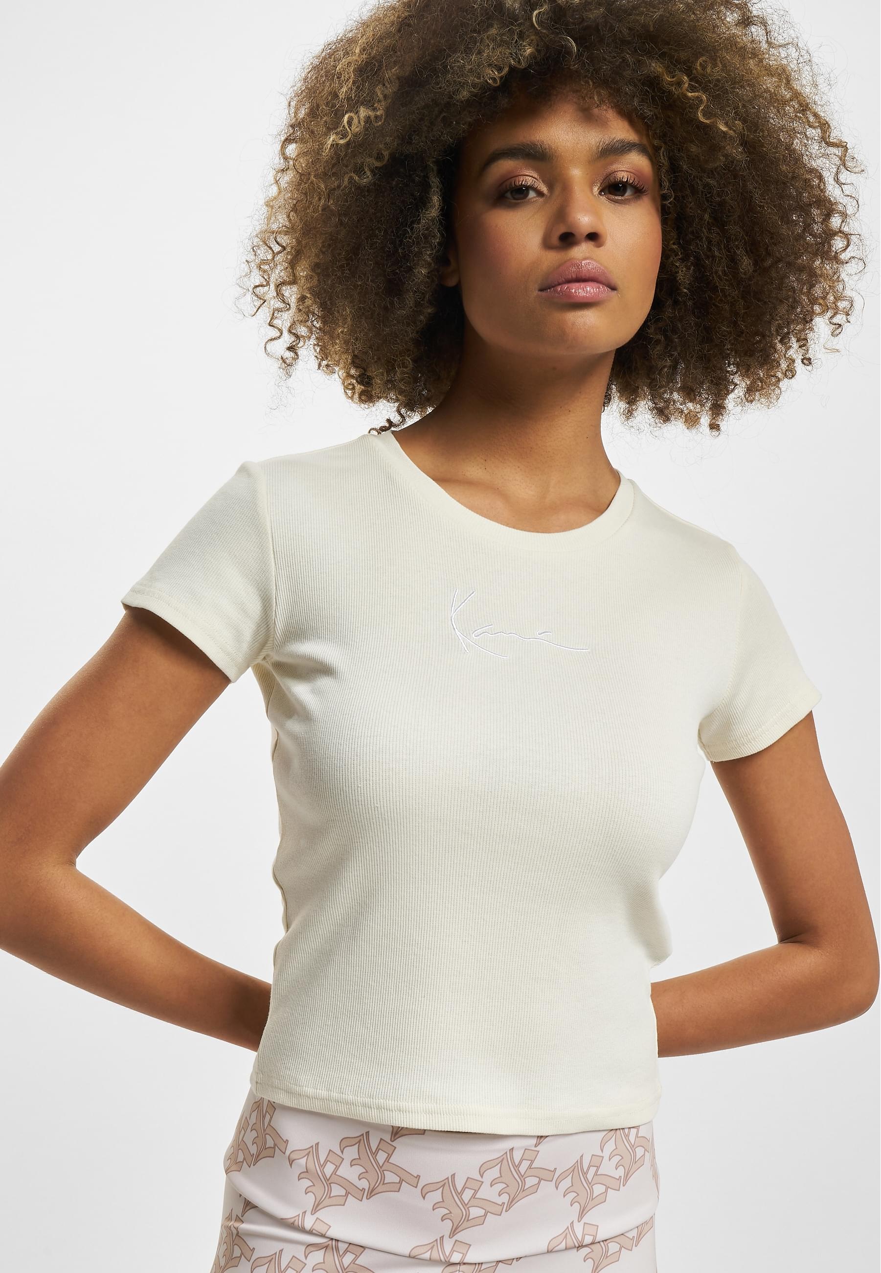 Karl Kani T-Shirt »Karl Kani Damen KW232-033-1 KK Small Signature Tight Rib Tee«, (1 tlg.)