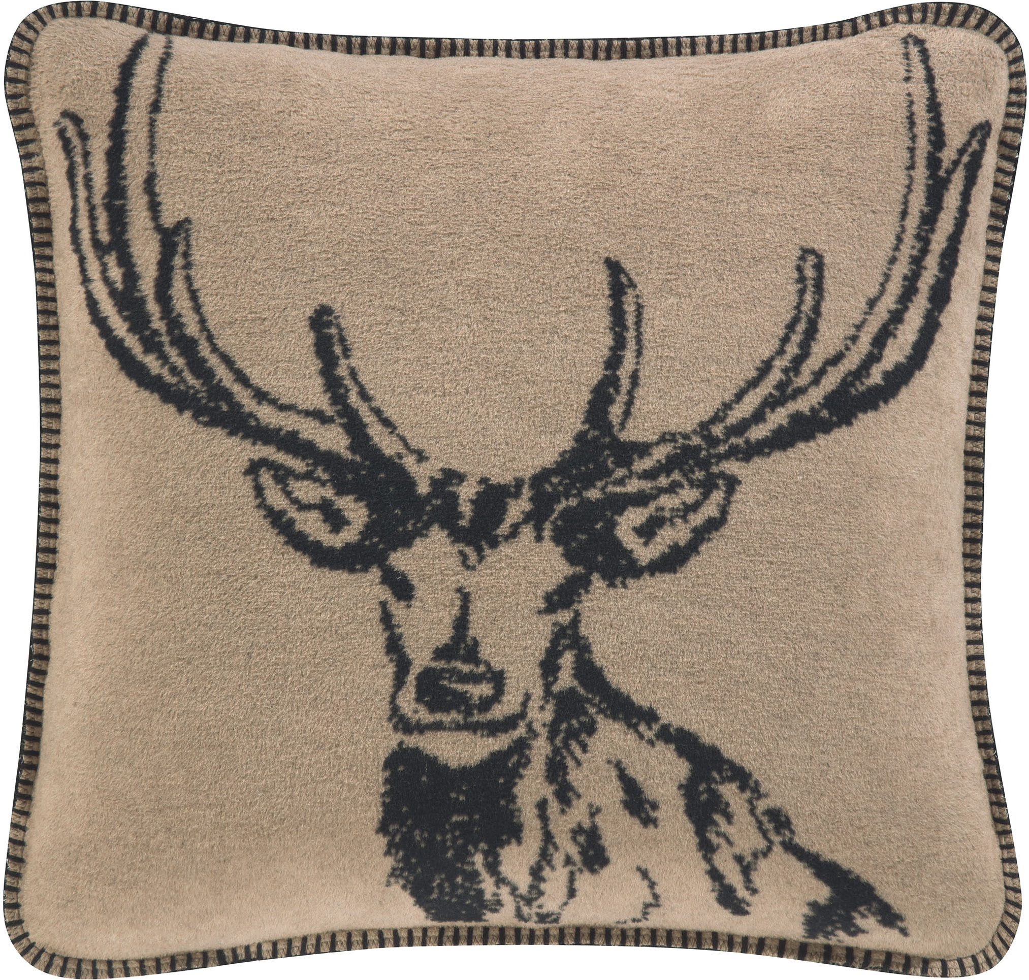 Biederlack Dekokissen "Deer" klassisches Hirschmotiv
