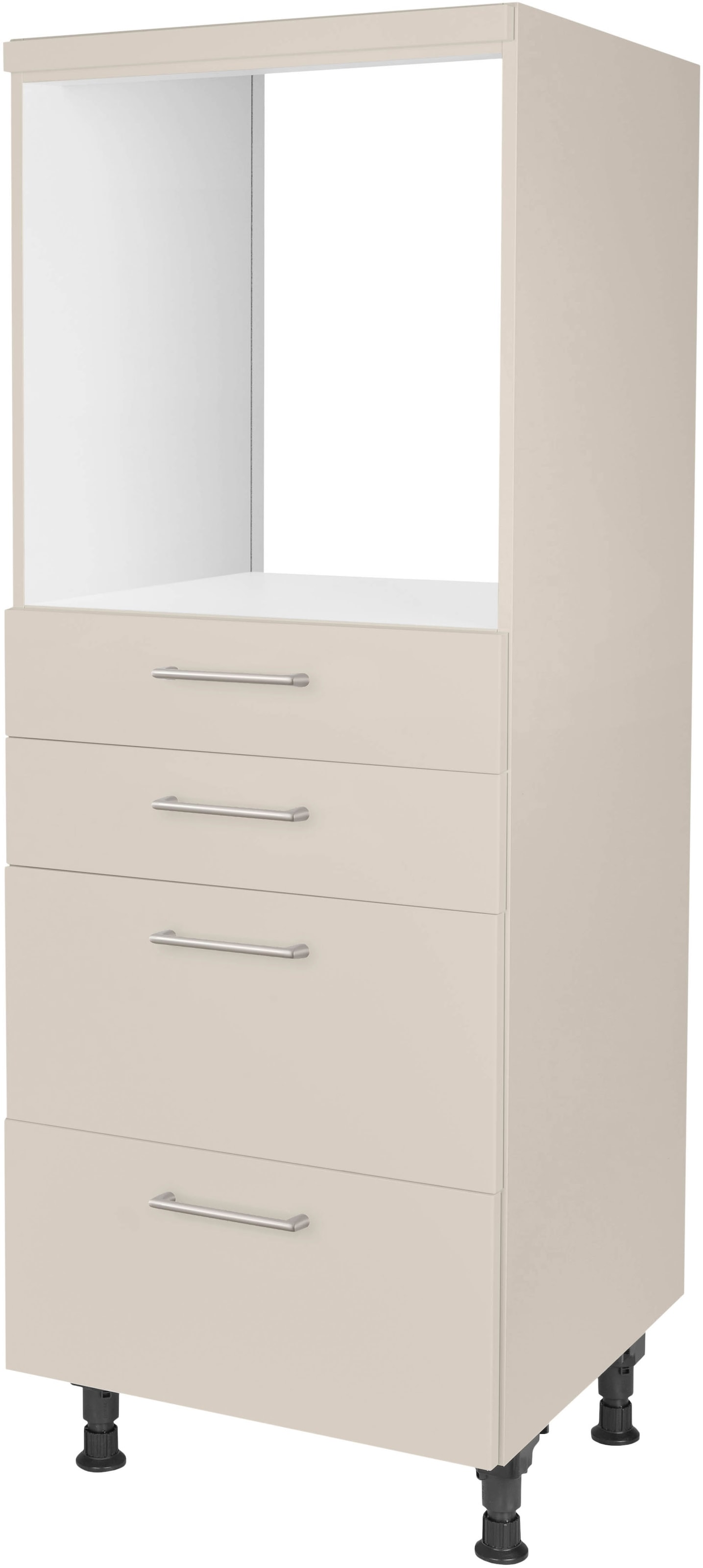 nobilia Herdumbauschrank ""Laser", mit Schubkästen und Auszügen," vormontiert, Breite/Höhe: 60/167,8 cm