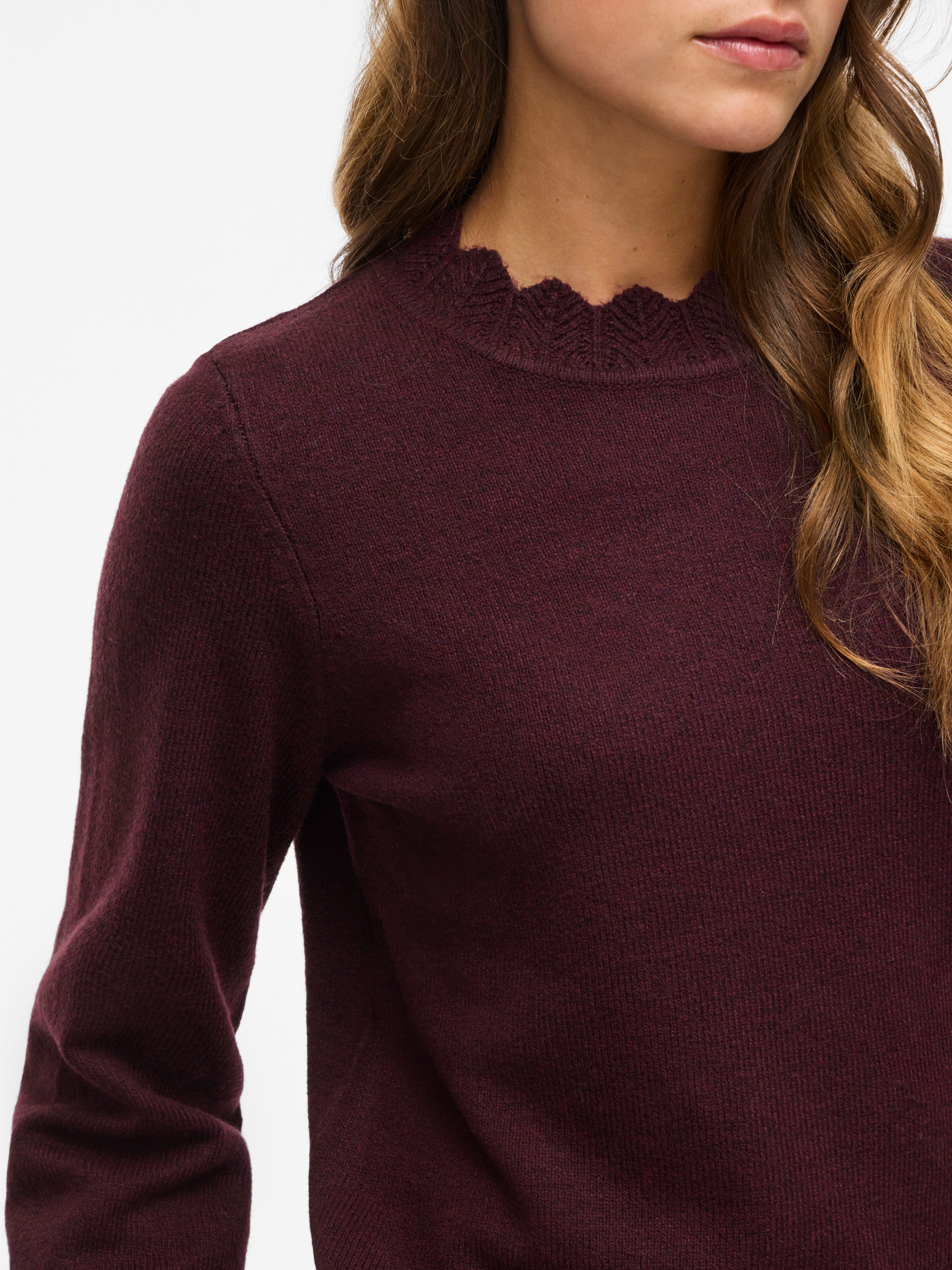 Thumbnail - Vila Strickpullover "VINIKOLINA O-NECK L/S KNIT TOP - NOOS"