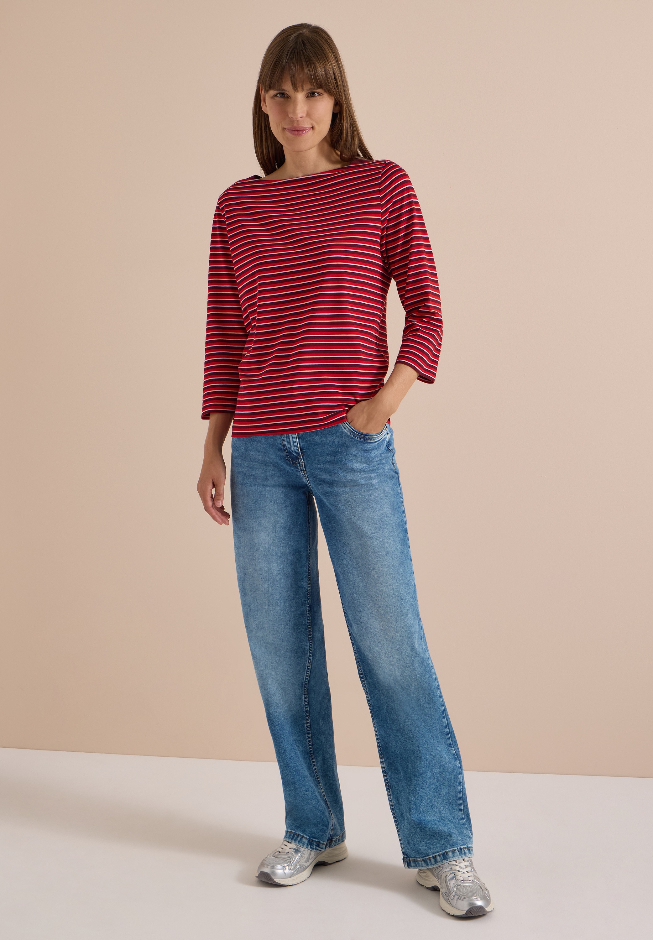 Cecil 3/4-Arm-Shirt im soften Baumwoll-Mix