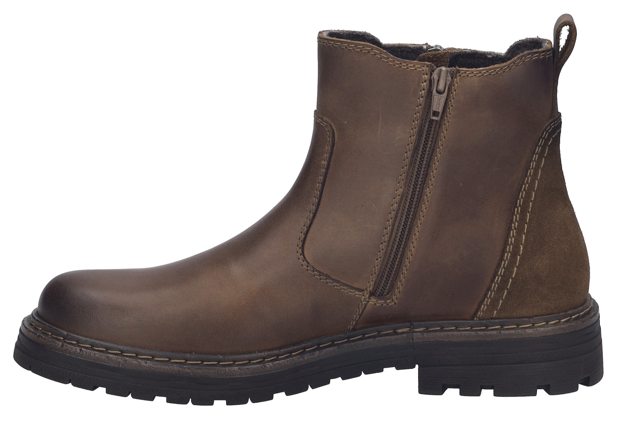 Josef Seibel Chelseaboots »Curtis 51«, Bikerboots, Komfortstiefel mit Profilsohle