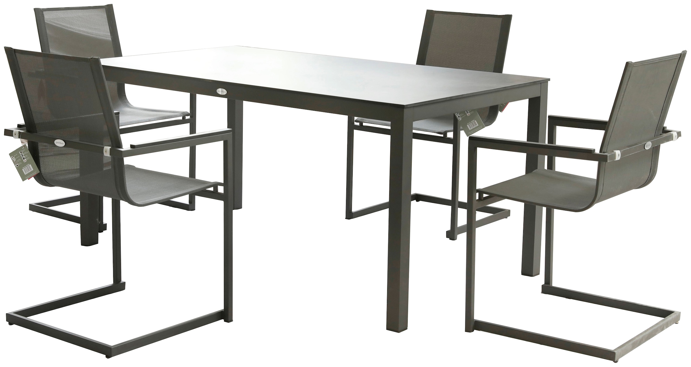 Garden Pleasure Garten-Essgruppe "SOPHIA" 5 Stk. tlg. robustes Tischdesign günstig online kaufen