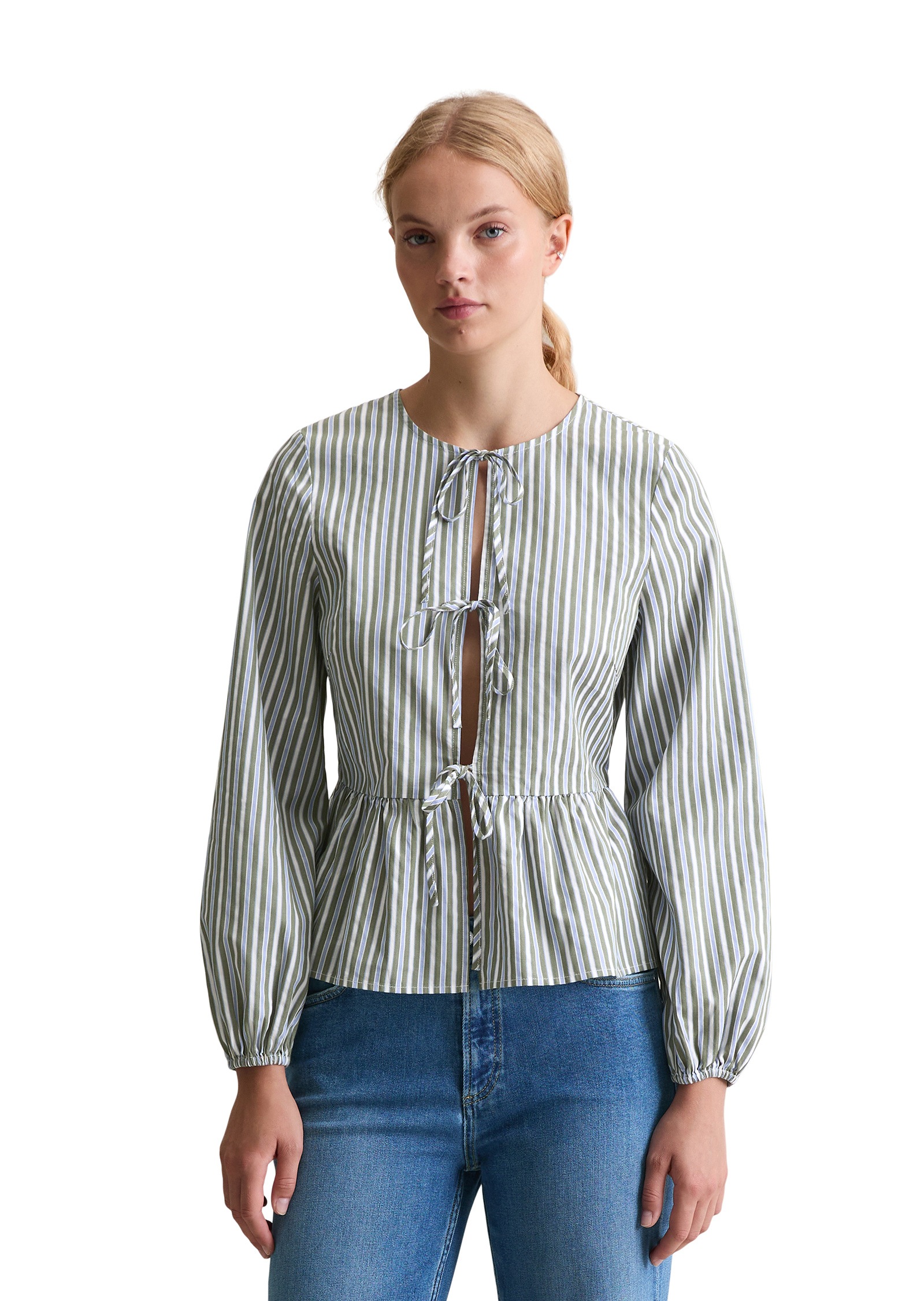 Marc OPolo DENIM Langarmbluse "aus Baumwoll-Dobby" günstig online kaufen