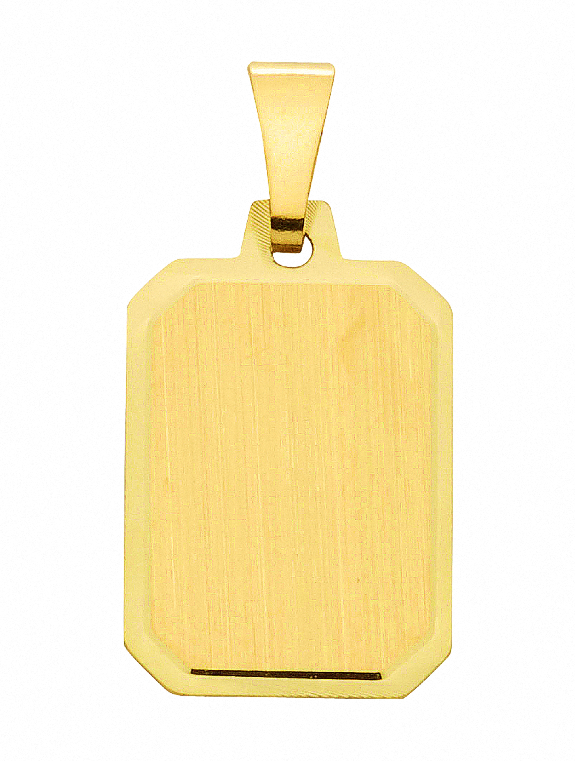 Adelia´s Kette ohne Anhänger »585 Gold Gravurplatte Anhänger«, Schmuckset -  Set mit Halskette online kaufen | BAUR