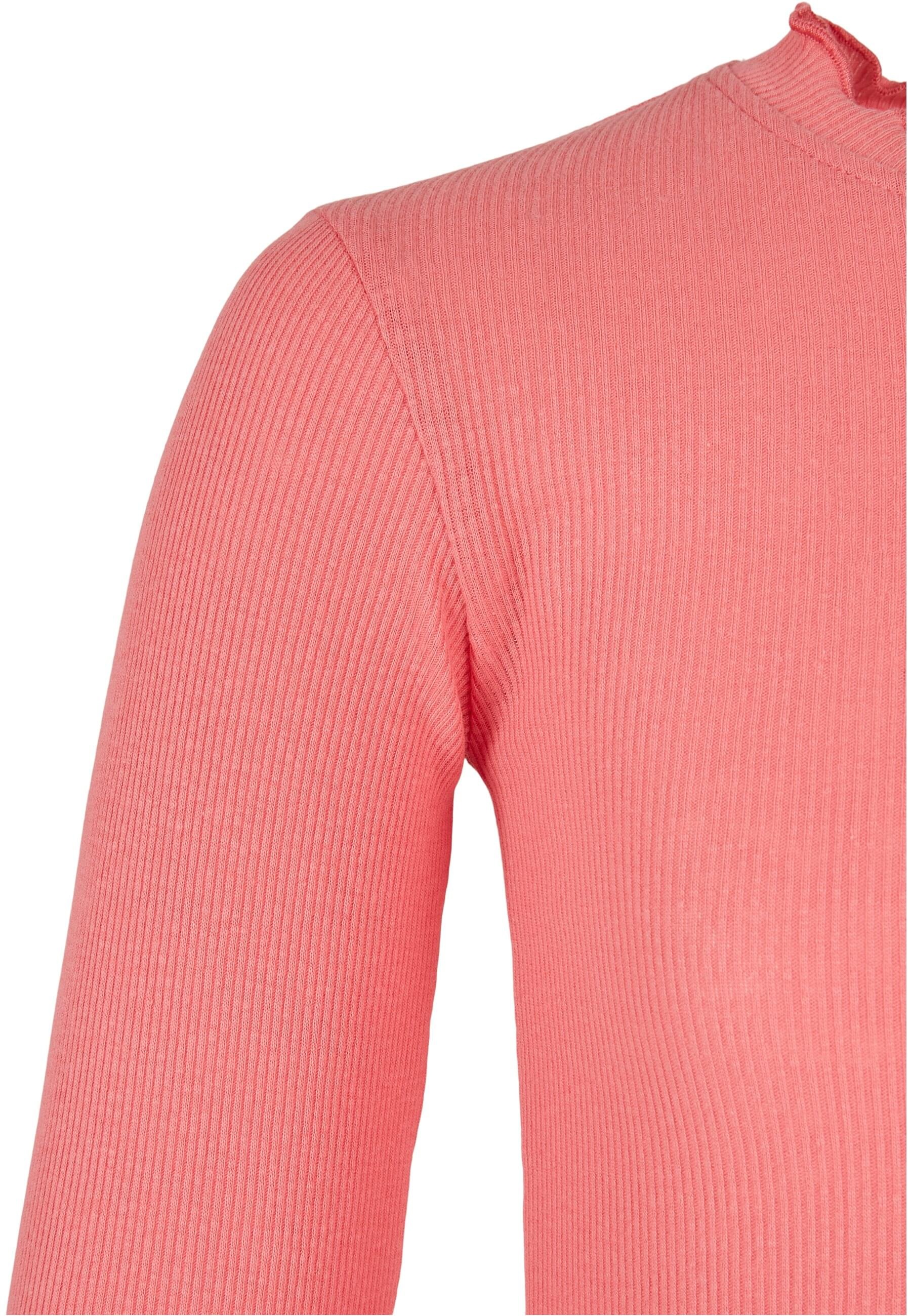 URBAN CLASSICS Longsleeve »Urban Classics Damen Girls Short Rib Longsleeve«, (1 tlg.)