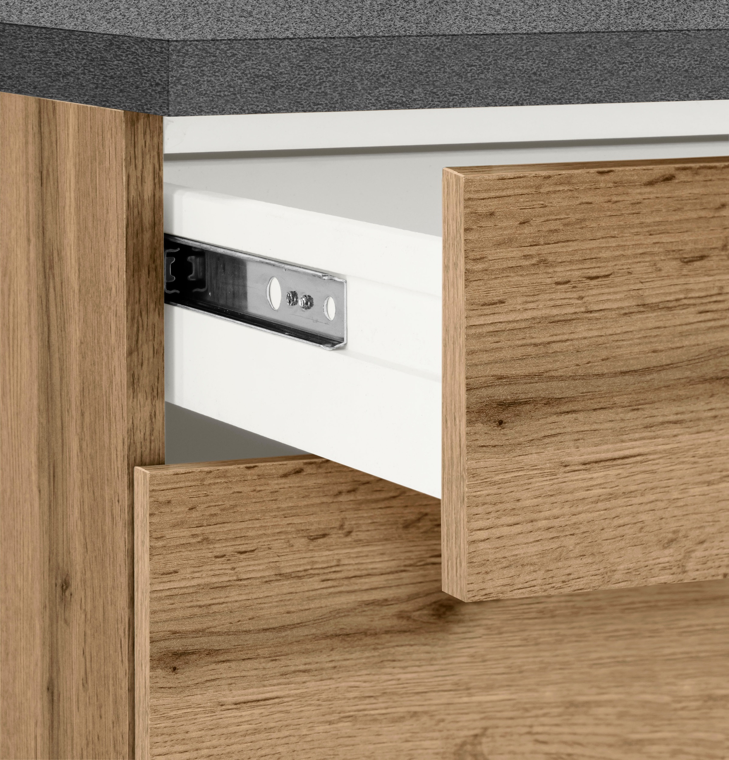 KOCHSTATION Küchenzeile »KS-Colmar« mit E-Geräten, Breite 330 cm