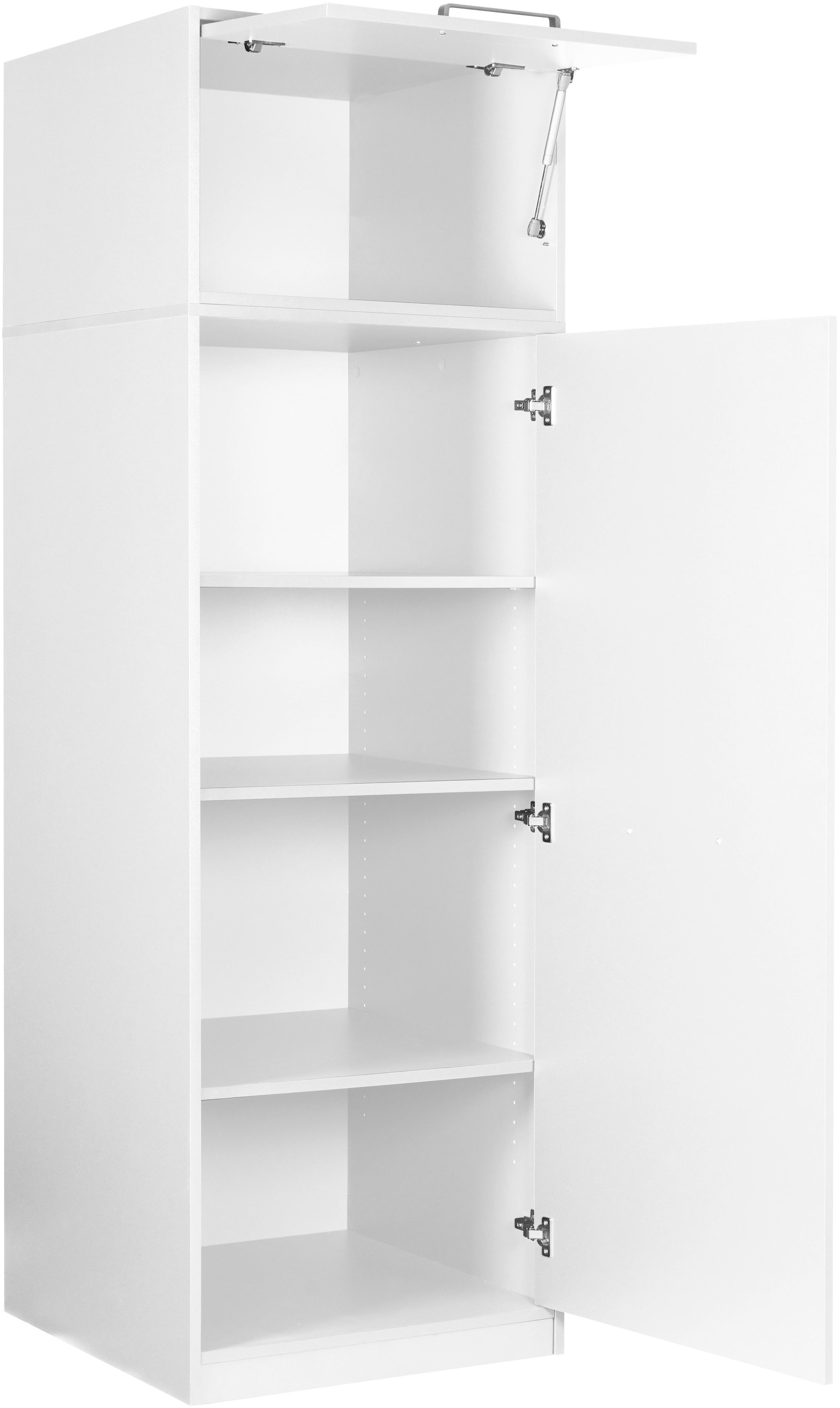 Inter Link Mehrzweckschrank »Norela, 2-tlg. Haushaltsschrank, inkl. Kleiderstange, 67 x 68 x 208 cm« 1 Stk. tlg. Hauswirtschaftsraum, höhenverstellbare Füße und Einlegeböden
