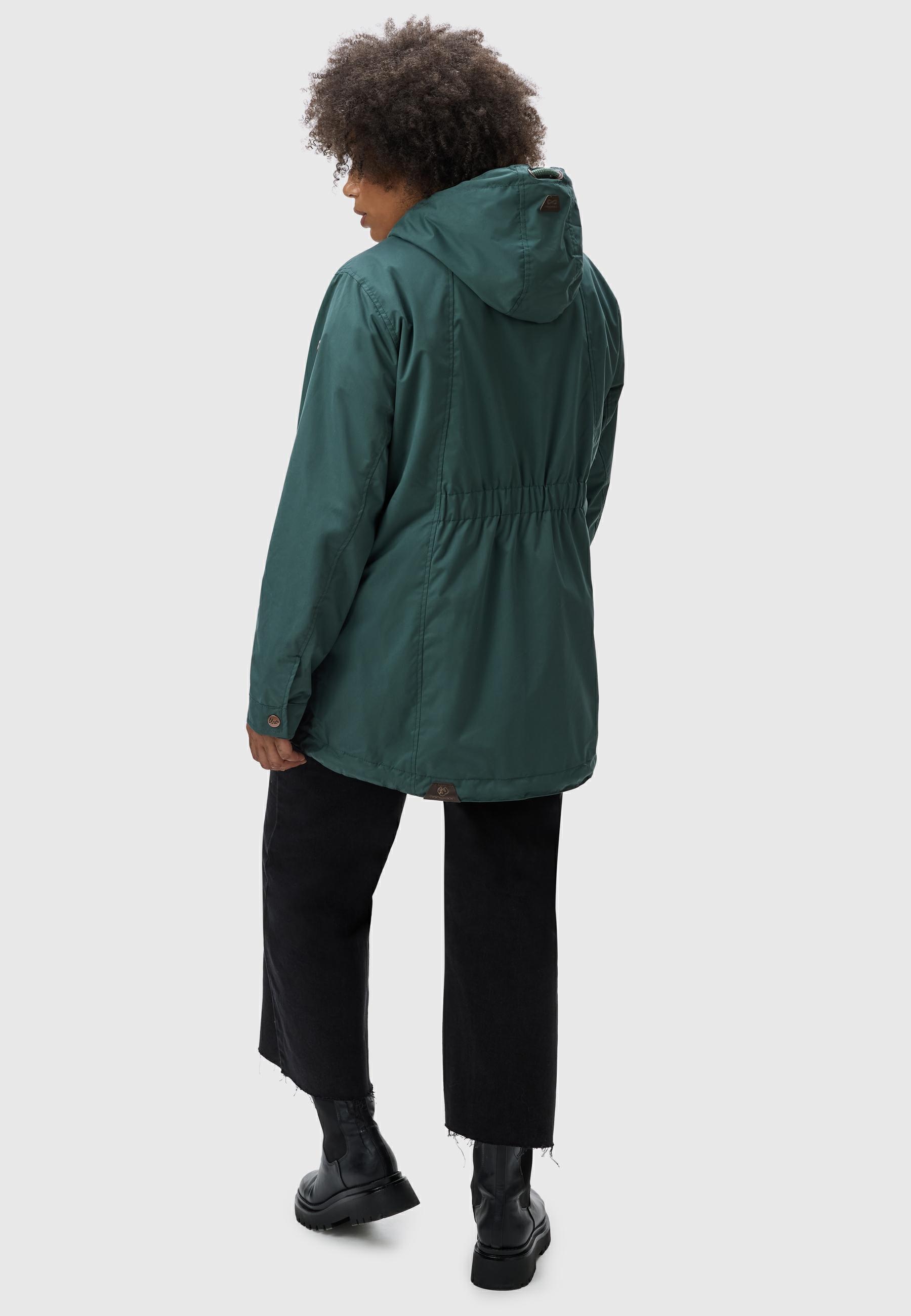 Ragwear Outdoorjacke »Zuzka«, mit Kapuze, stylische Übergangsjacke mit großer Kapuze