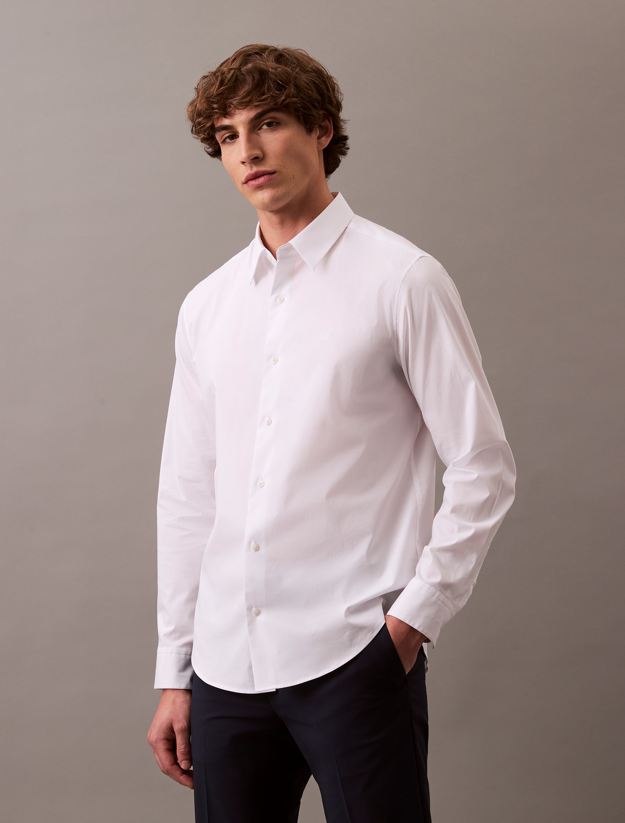 Calvin Klein Businesshemd LS SOLID STRETCH günstig online kaufen