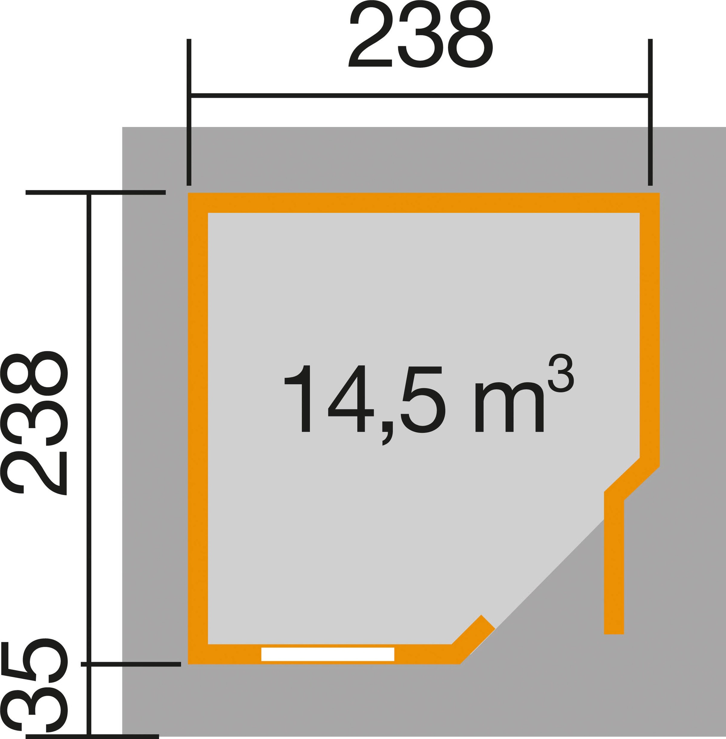 weka Gartenhaus »Designhaus 213 Plus«