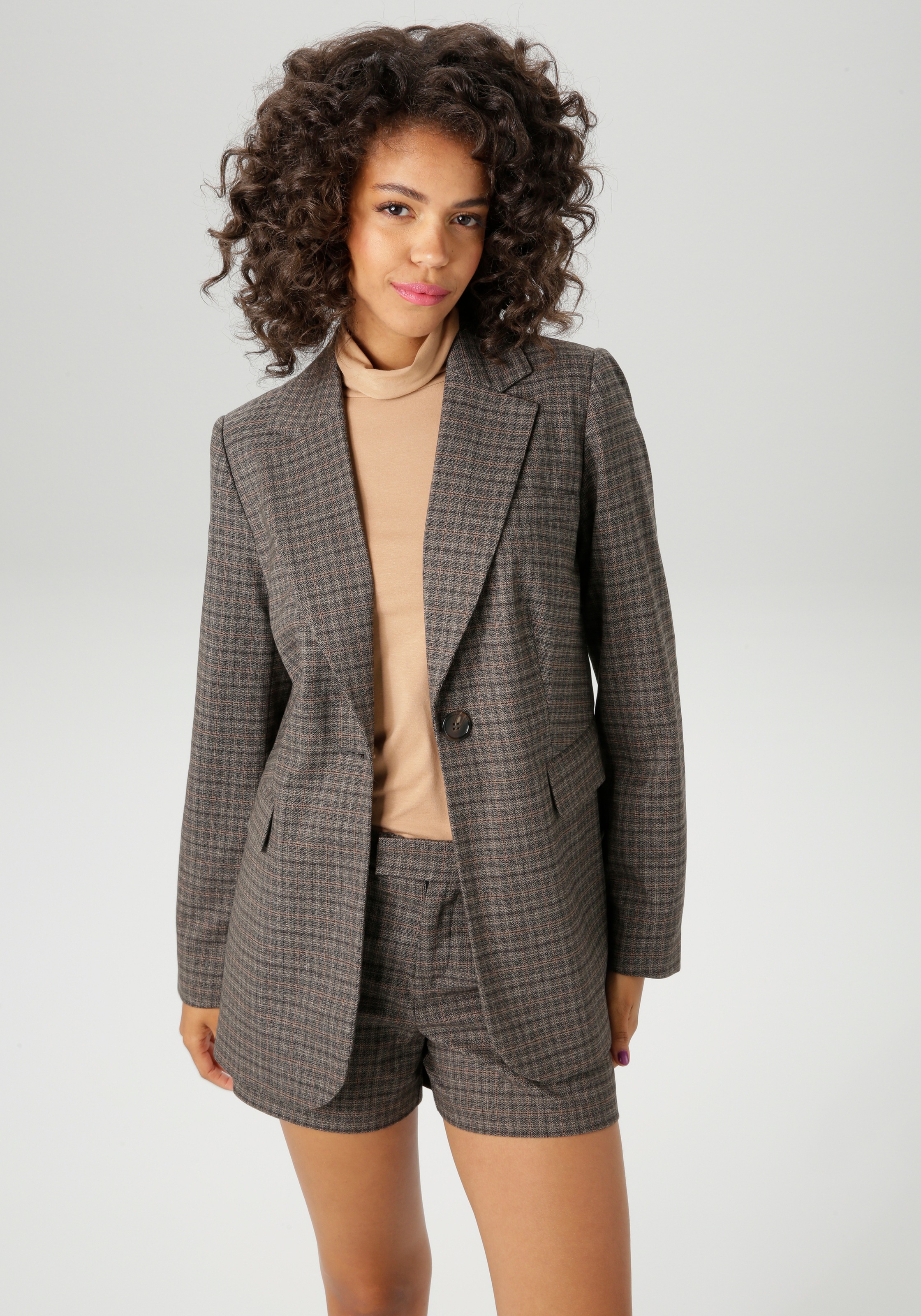 Aniston CASUAL Longblazer, im dezenten karo-Dessin - NEUE KOLLEKTION günstig online kaufen