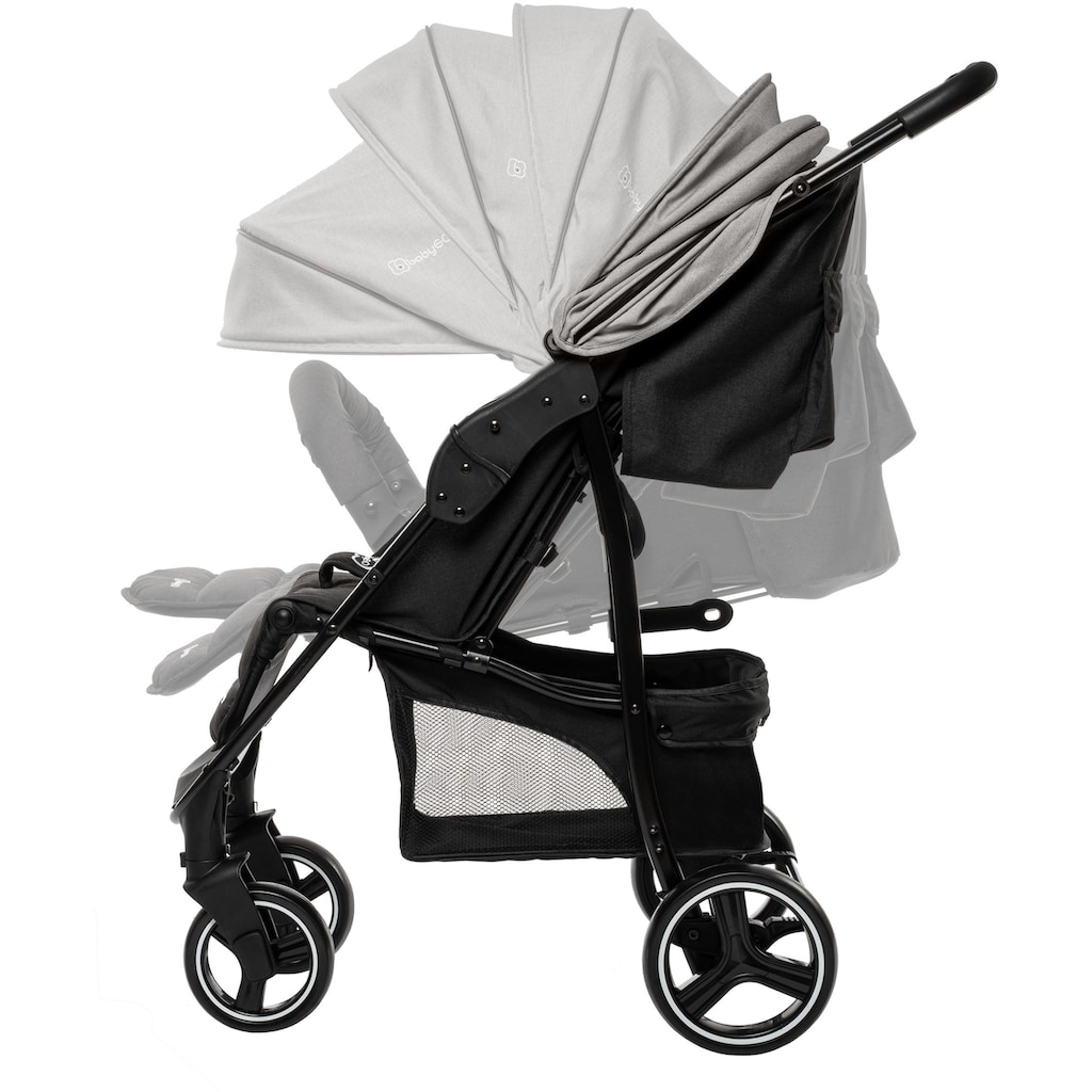 BabyGo Sport-Kinderwagen »Basket, Grey melange«