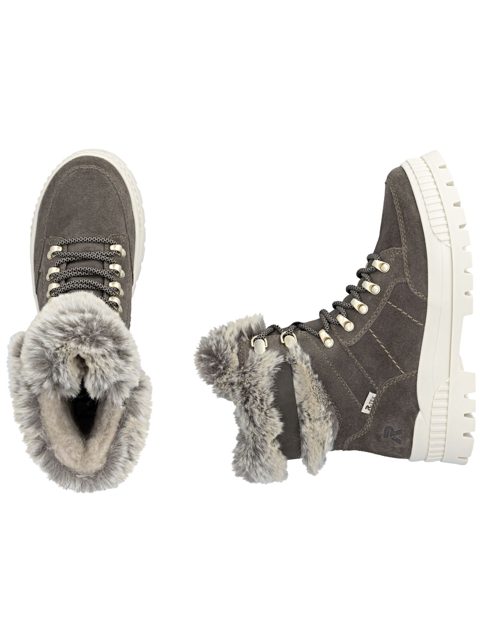 Rieker Schnürstiefelette »Rieker Stiefelette Veloursleder«