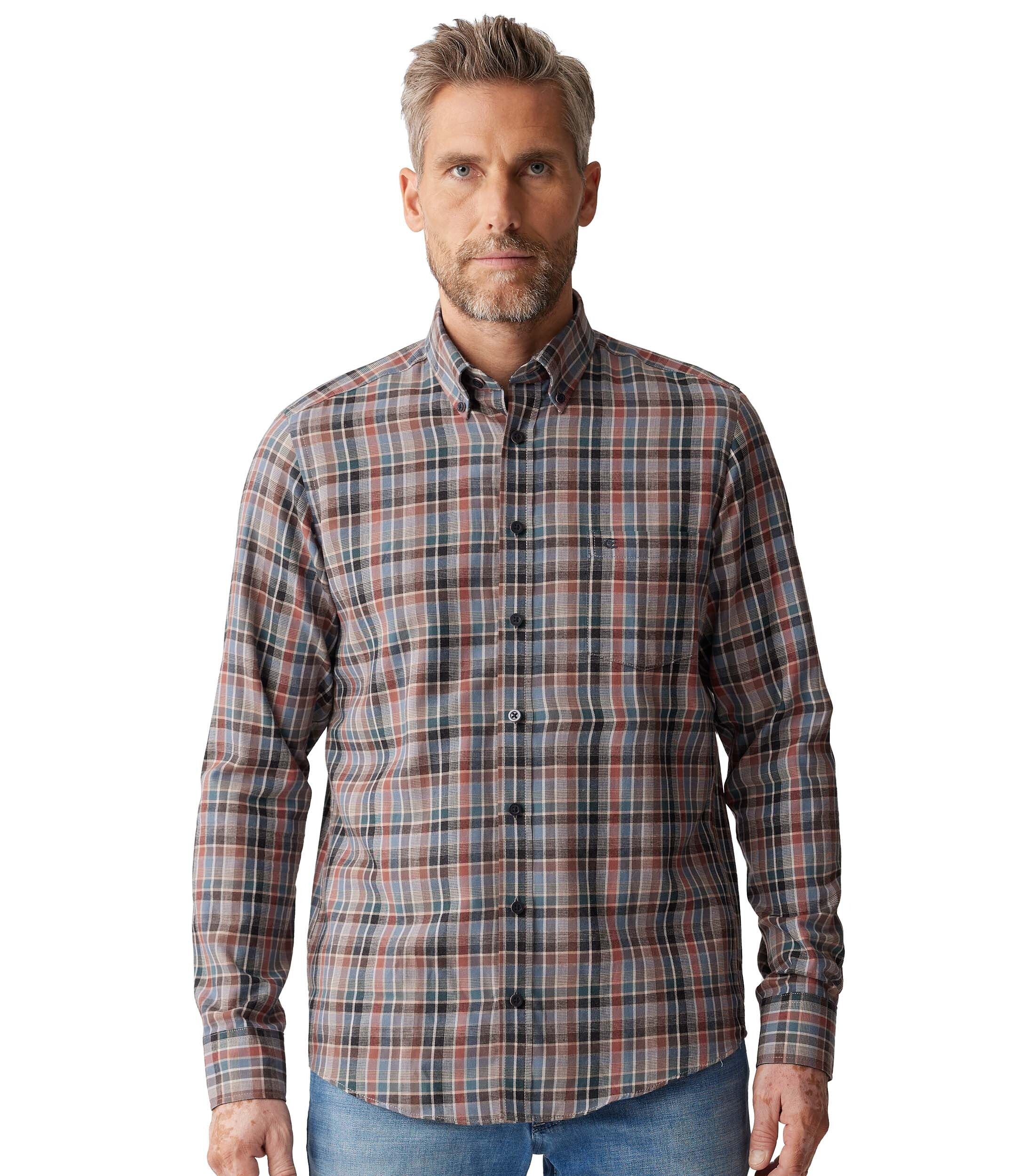 CASAMODA Flanellhemd "CASAMODA Flanellhemd kariert" günstig online kaufen