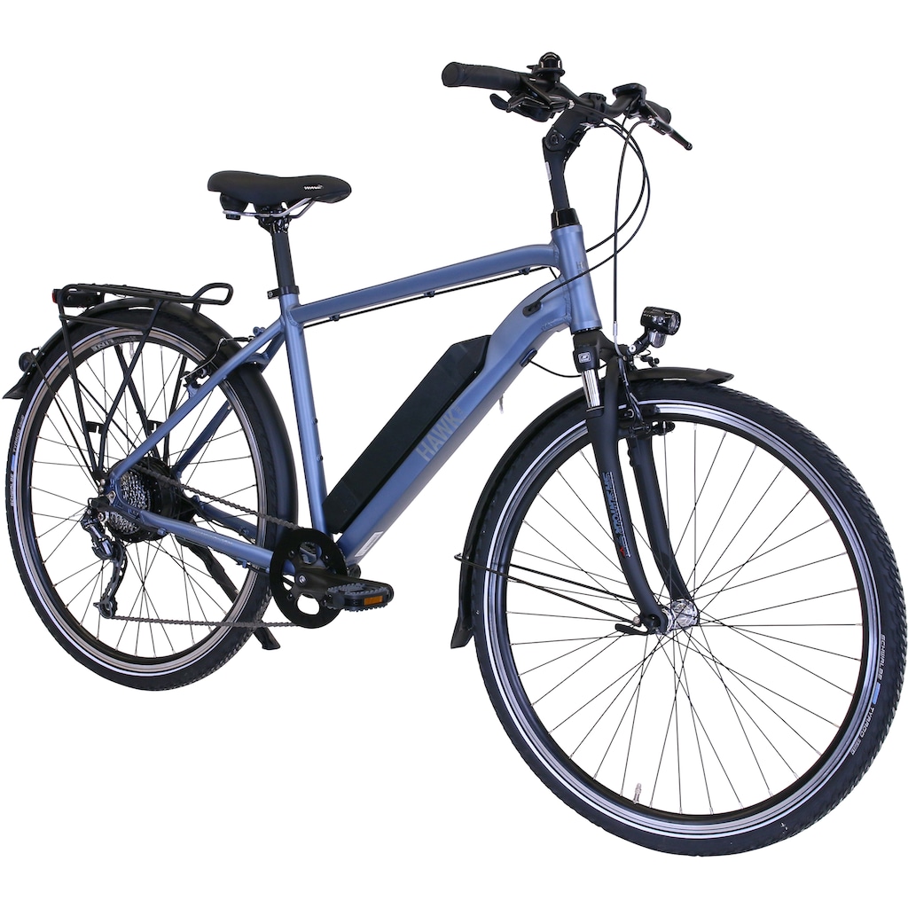 HAWK Bikes E-Bike »HAWK«, 8 Gang, microSHIFT, Microshift, Heckmotor 250 W