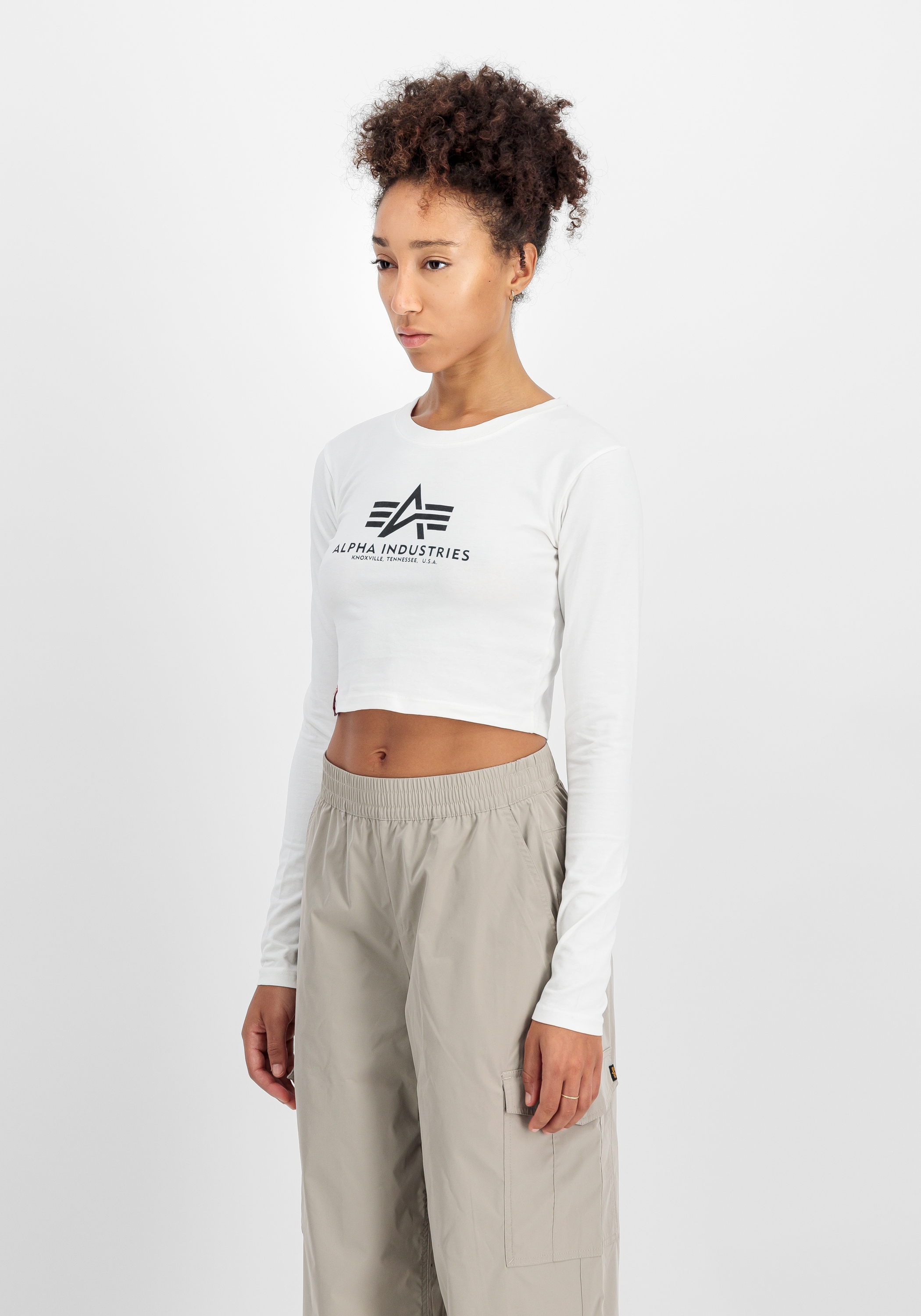 Alpha Industries Sweater "Basic Cropped Longsleeve W" günstig online kaufen
