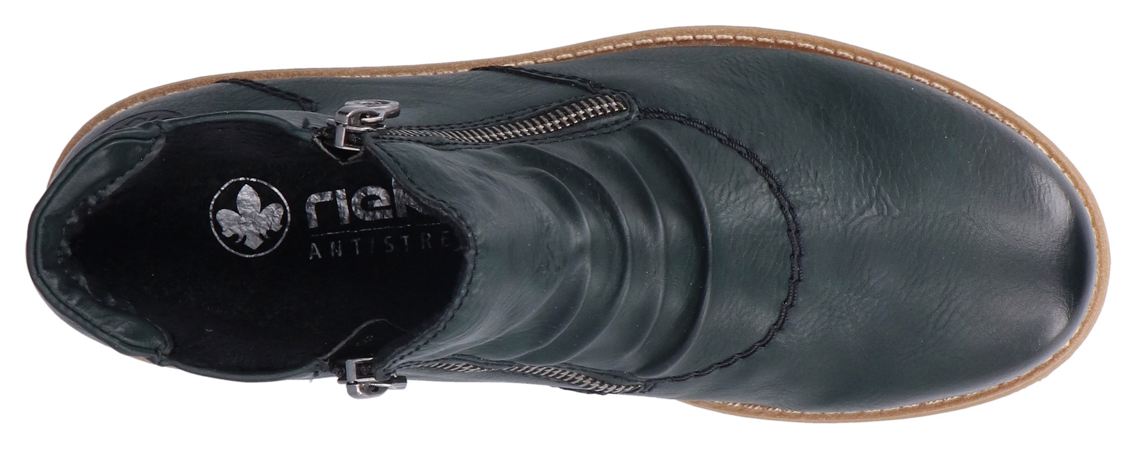 Rieker Stiefelette, Schlupfboots, Ankleboots mit beidseitigem Reißverschluss
