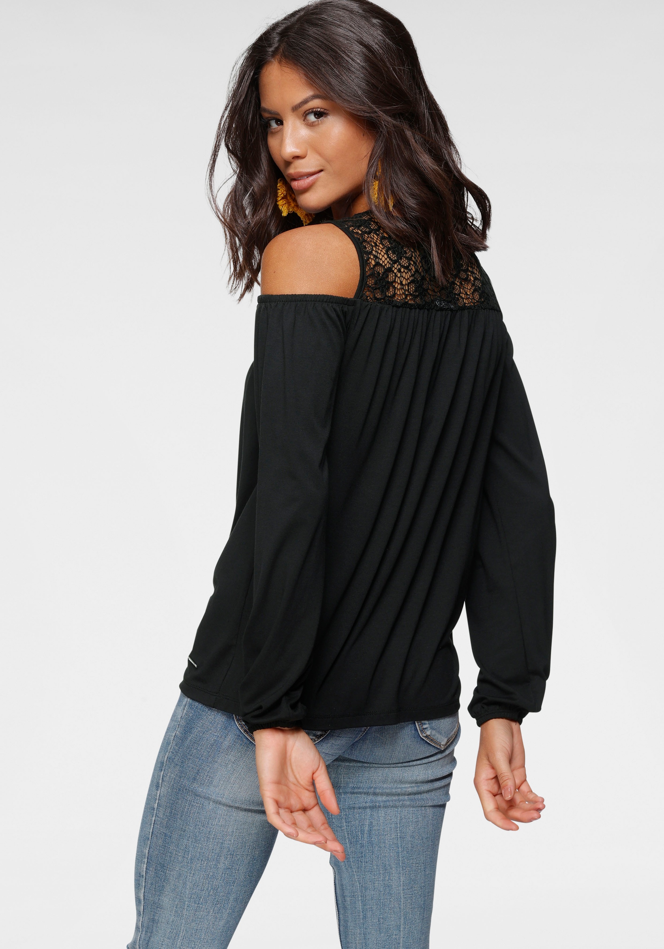 Laura Scott Langarmshirt lässig geschnitten, Langarm, femininer Stil günstig online kaufen