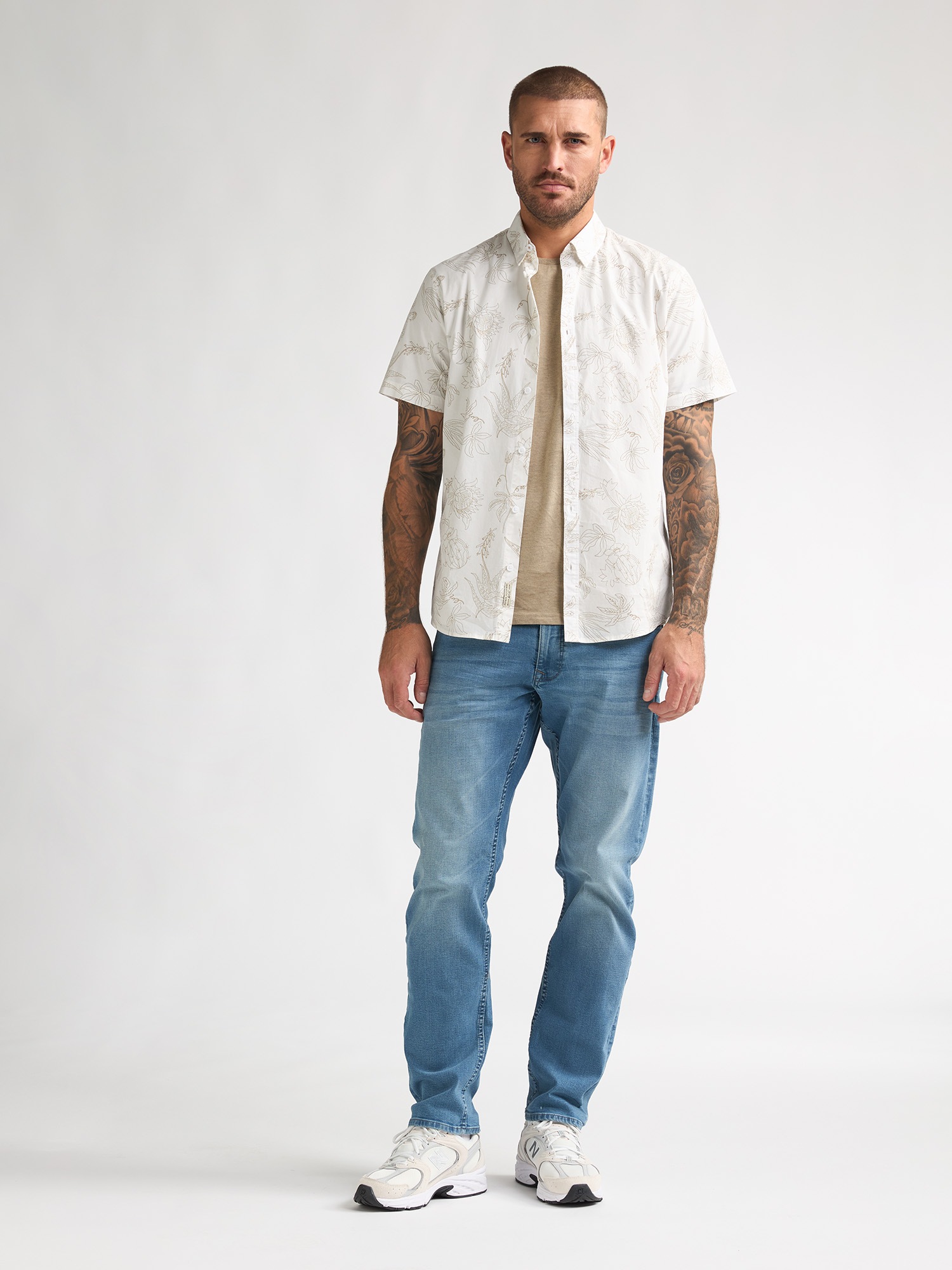 Petrol Industries Chemise à Manches Courtes M-1060-sis419 Chalk White M Homme 2