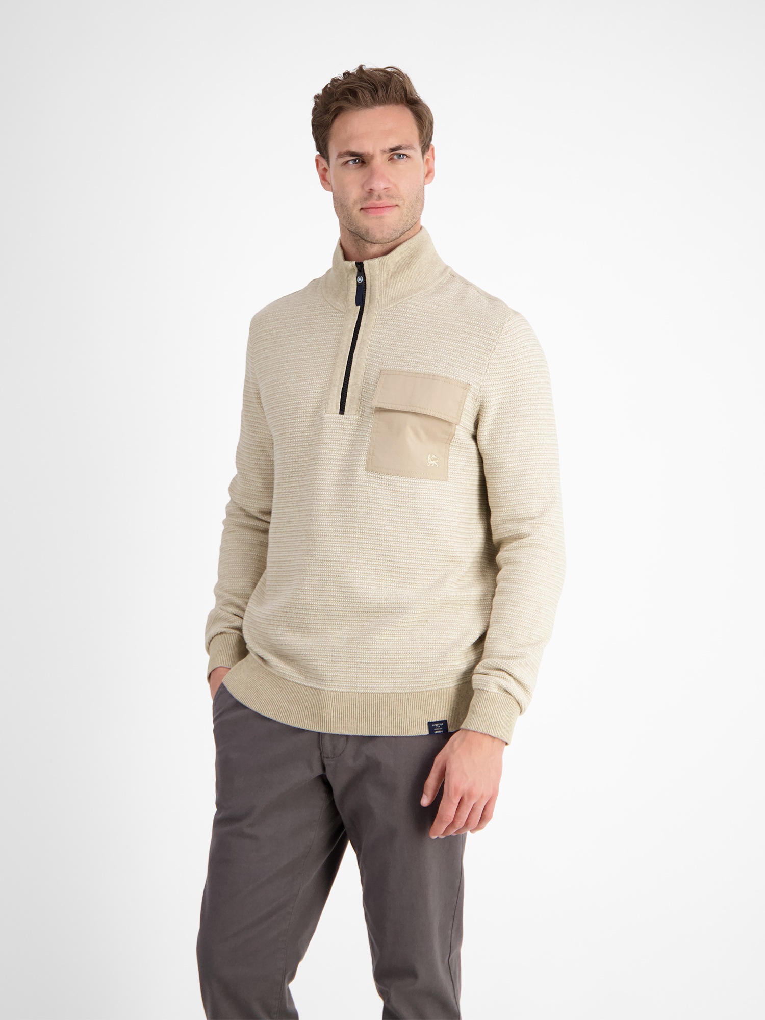 Thumbnail - LERROS Strickpullover "Stricktroyer in Strukturstrick"