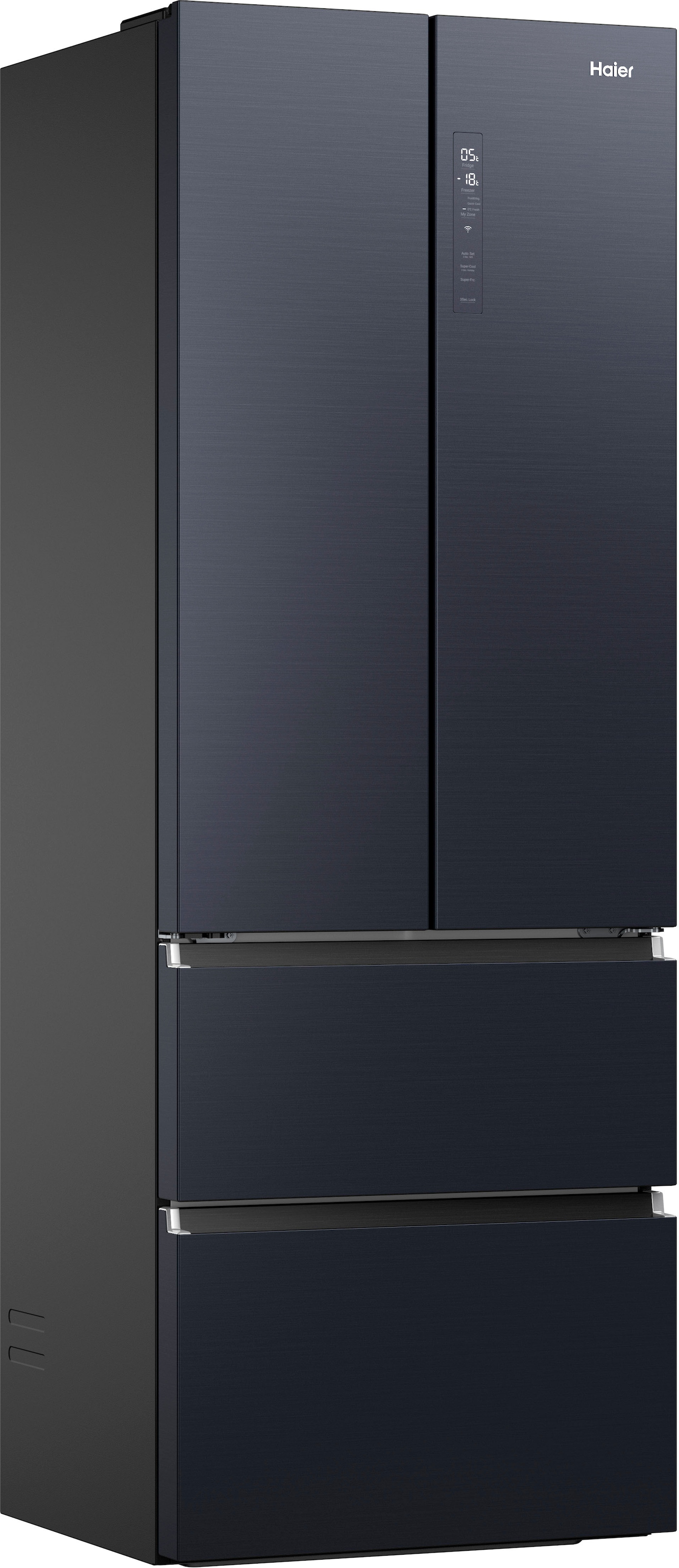 Haier French Door French Door 70 "HFW7720ENMB" 200,6 cm hoch 70 cm breit 201 cm hoch, 70 cm breit, Easy Access-Gefrierschubladen