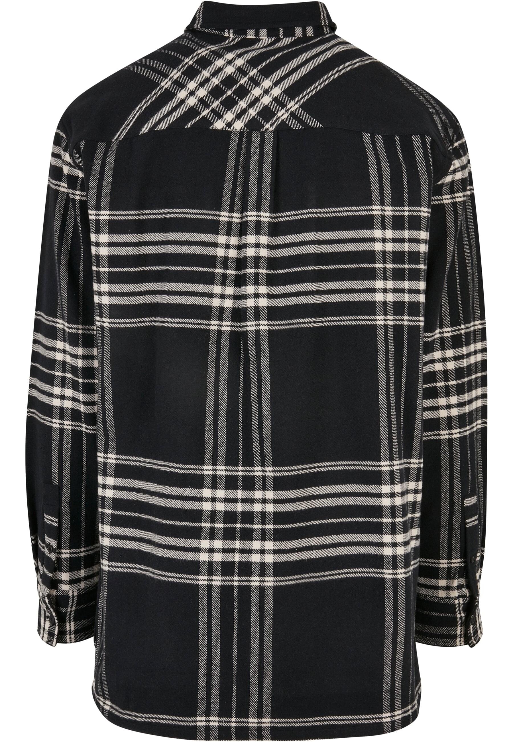 URBAN CLASSICS Langarmhemd »Urban Classics Herren Long Oversized Checked Summit Shirt«, (1 tlg.)