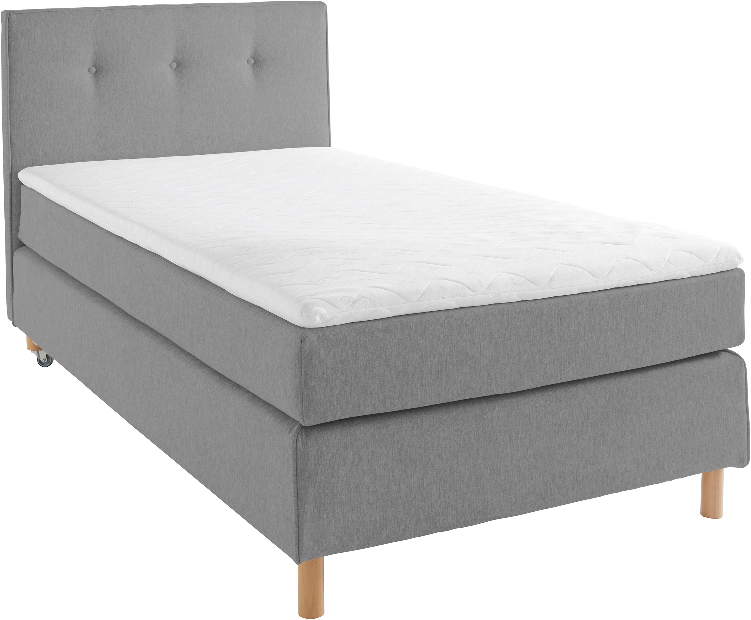 Home affaire Boxspringbett »Heimatblick 100x200cm beliebig erweiterbar zu Doppel- und Familienbett«, Einzelbett, Hotelbett erhältlich in H2,H3 & H4