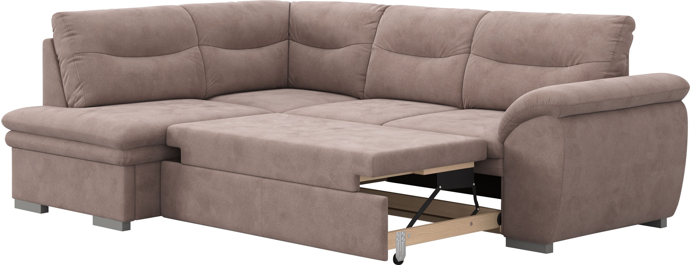 COTTA Ecksofa »Leandra L-Form«, wahlweise mit Bettfunktion & Bettkasten