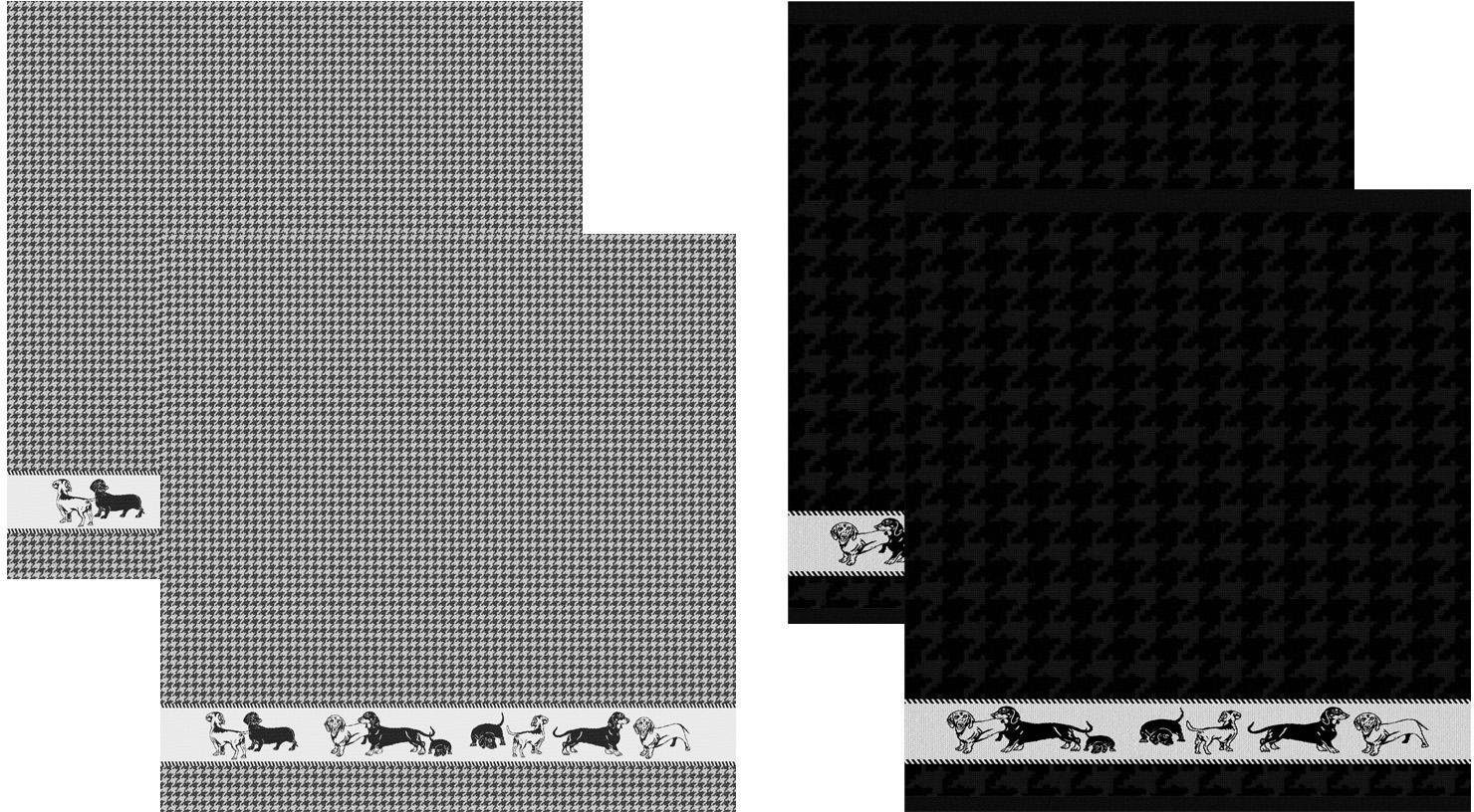 DDDDD Geschirrtuch "Saar" Combiset: 2 Küchentücher & 2 Geschirrtücher günstig online kaufen