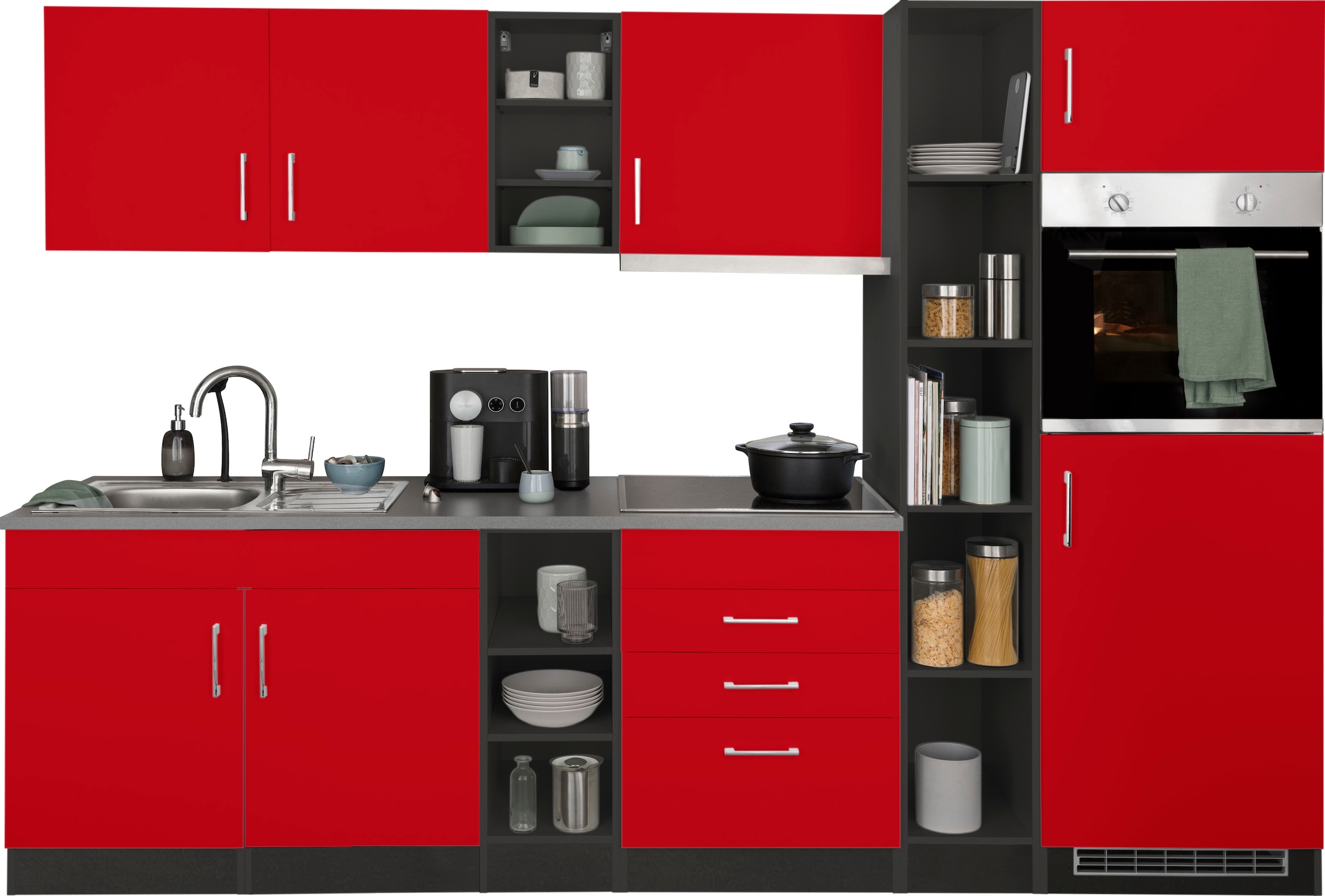 KOCHSTATION Küchenzeile "KS-Paris – Küchen mit einzigartigen Fotomotiven au günstig online kaufen