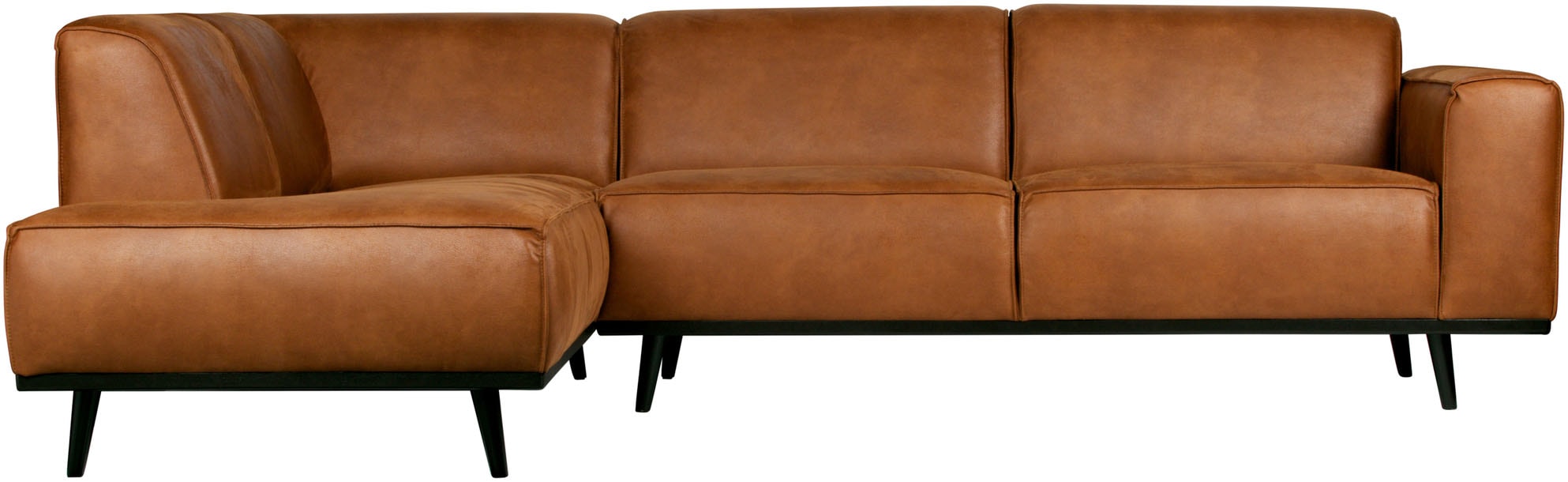 WOOOD Ecksofa "Statement, Sofa auf Birke-Gestell, mit Bonell- und Wellenfederung" frei im Raum stellbar, H 77 x B 274 x T 210 cm