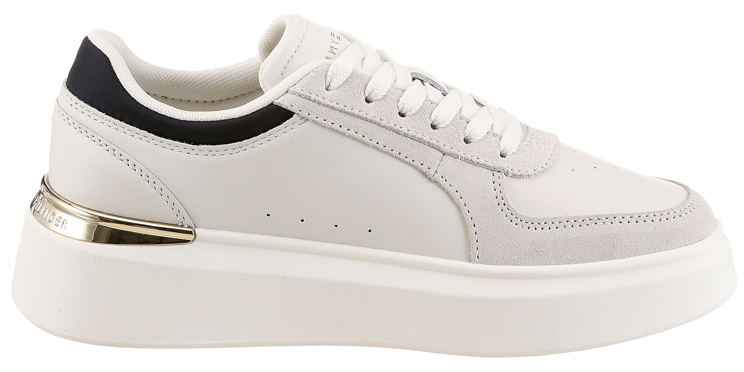 Tommy Hilfiger Plateausneaker "TH SATIN PLATFORM SNEAKER" Freizeitschuh, Sc günstig online kaufen