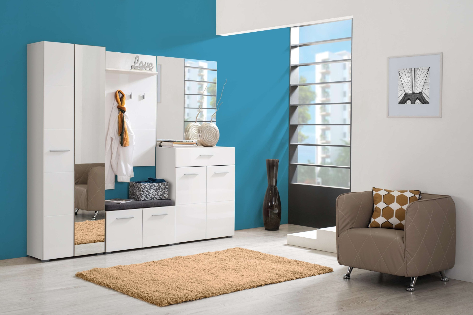 Home affaire Garderoben-Set "Beny Flurmöbel, Dielenmöbel, Flurschrank, Flur günstig online kaufen