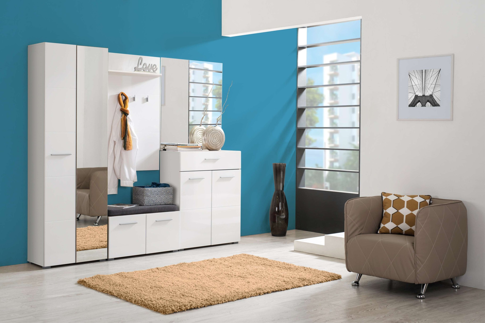 Home affaire Schuhschrank "Beny, Schuhkommode, Schuhregal, mit einer Schubl günstig online kaufen
