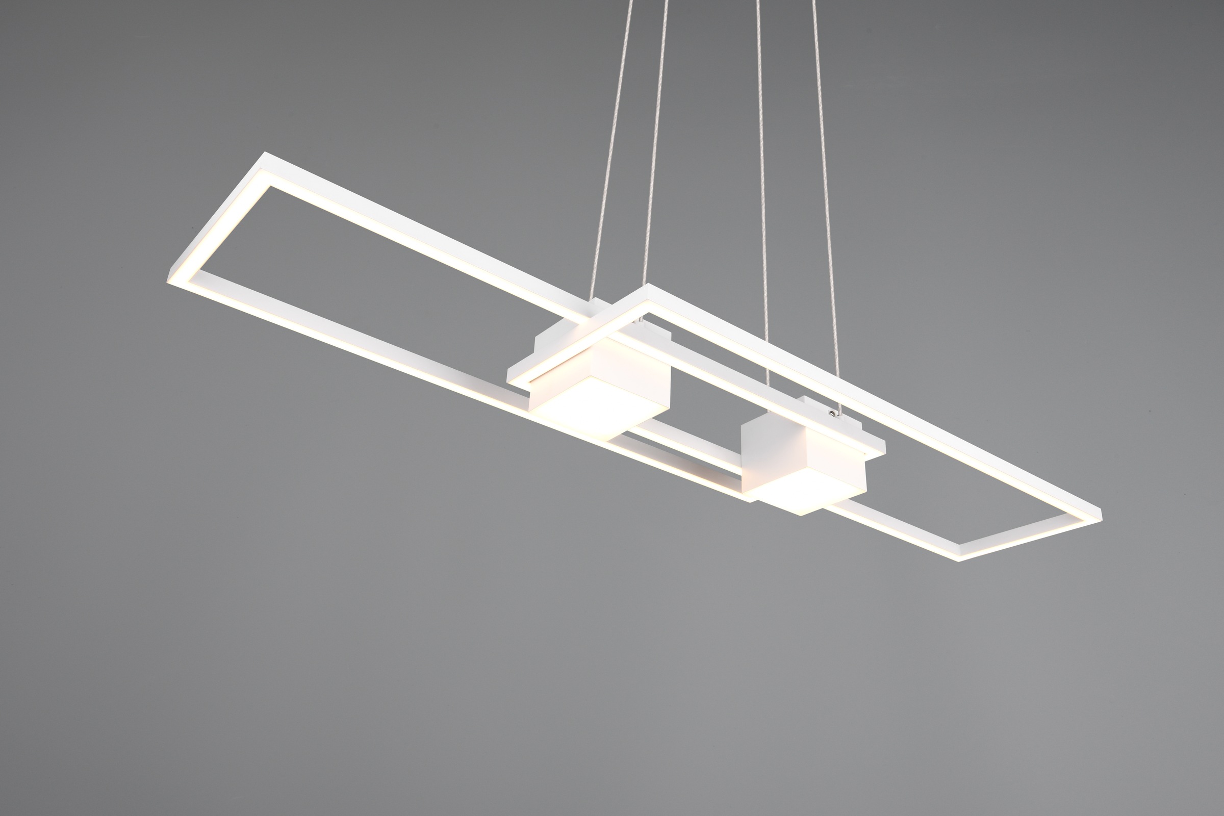 TRIO Leuchten LED Pendelleuchte »ALBANY, LED Hängelampe Wohnzimmer mit Fernbedienung, dimmbar, CCT«, 1 flammig, Leuchtmittel LED-Board | LED fest integriert, Lichtfarbe einstellbar, Memoryfunktion, Nachtlicht, up-and-down Licht
