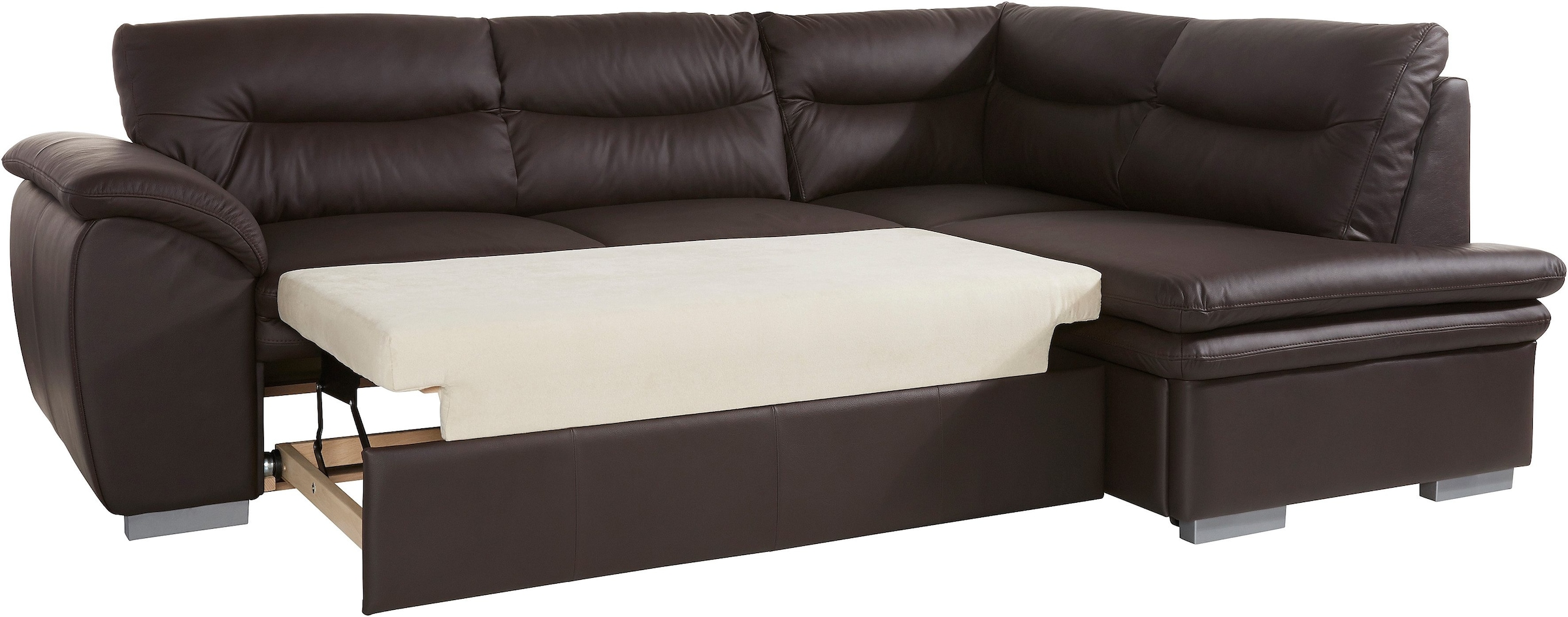 COTTA Ecksofa »Leandra L-Form«, wahlweise mit Bettfunktion & Bettkasten