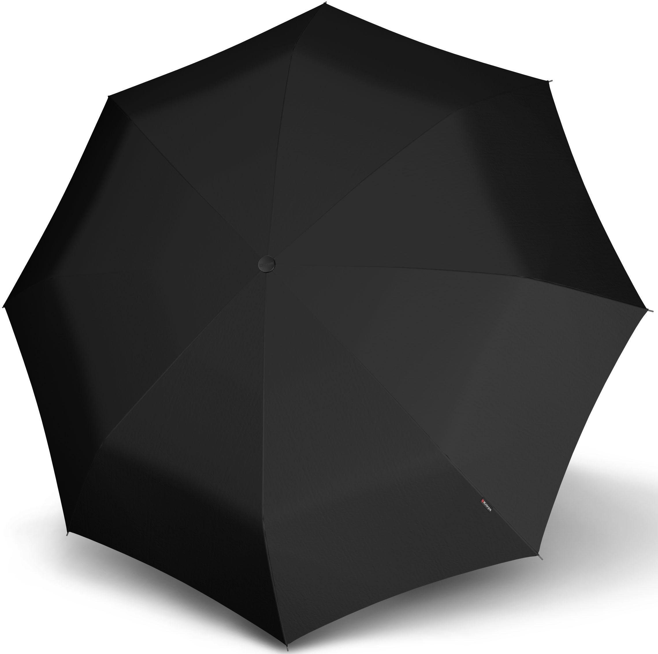 Taschenregenschirm »T.400 Extra Large Duomatic, uni black«, mit großem Schirmdach für...