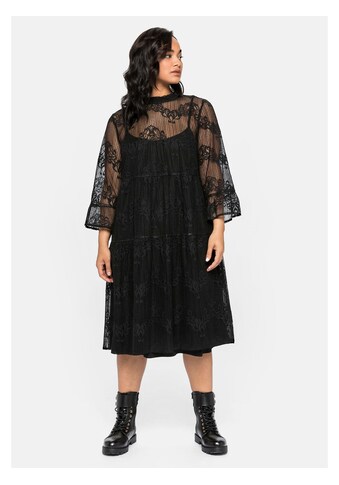 Sheego Spitzenkleid »sheego Kleid«, mit blickdichtem Unterkleid kaufen