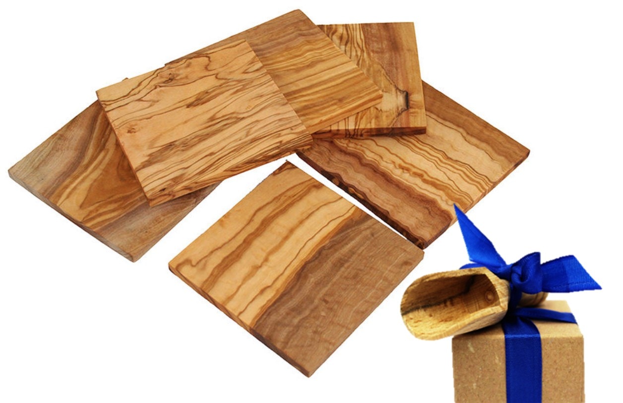 Olivenholz-erleben Getränkeuntersetzer "Untersetzer, eckig, aus Olivenholz" günstig online kaufen