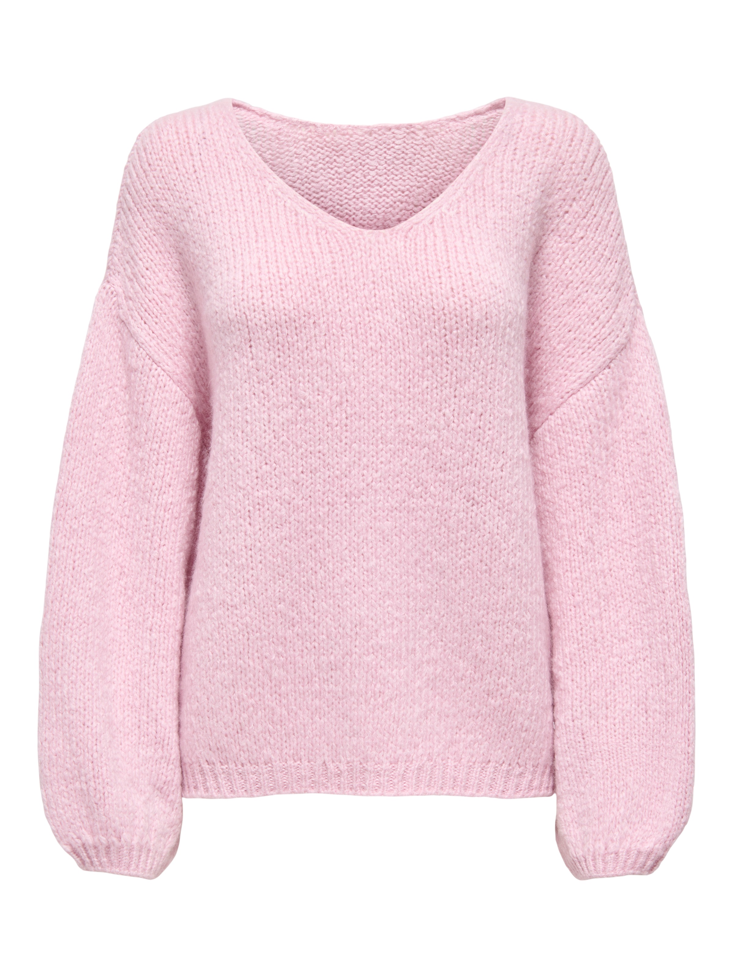 JDY V-Ausschnitt-Pullover »JDYDINEA L/S REVERSIBLE PULLOV. KNT NOOS« Kunstfaser, regular fit