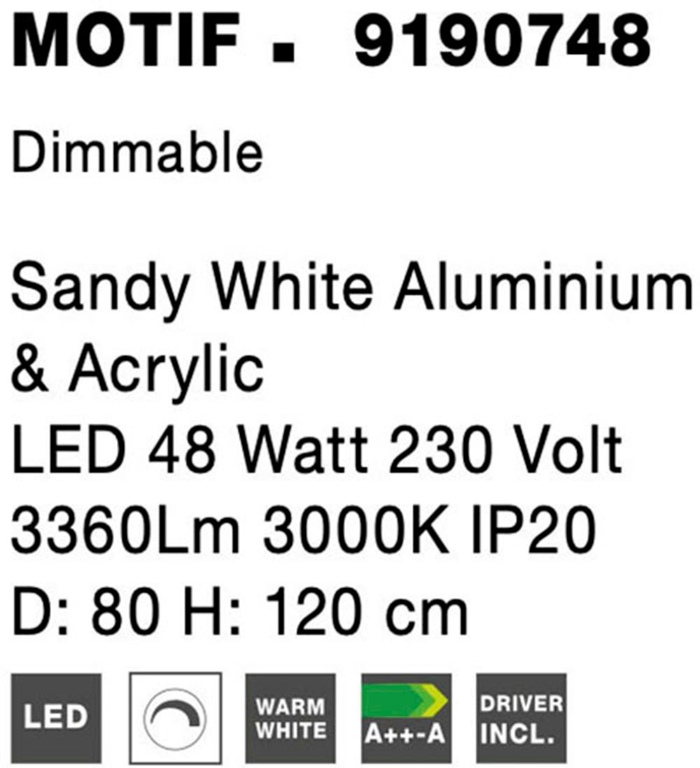 Nova Luce LED-Hängeleuchte »MOTIF«, 1 flammig, Dimmbar; Höhenverstellbar; Mit Leuchtmittel