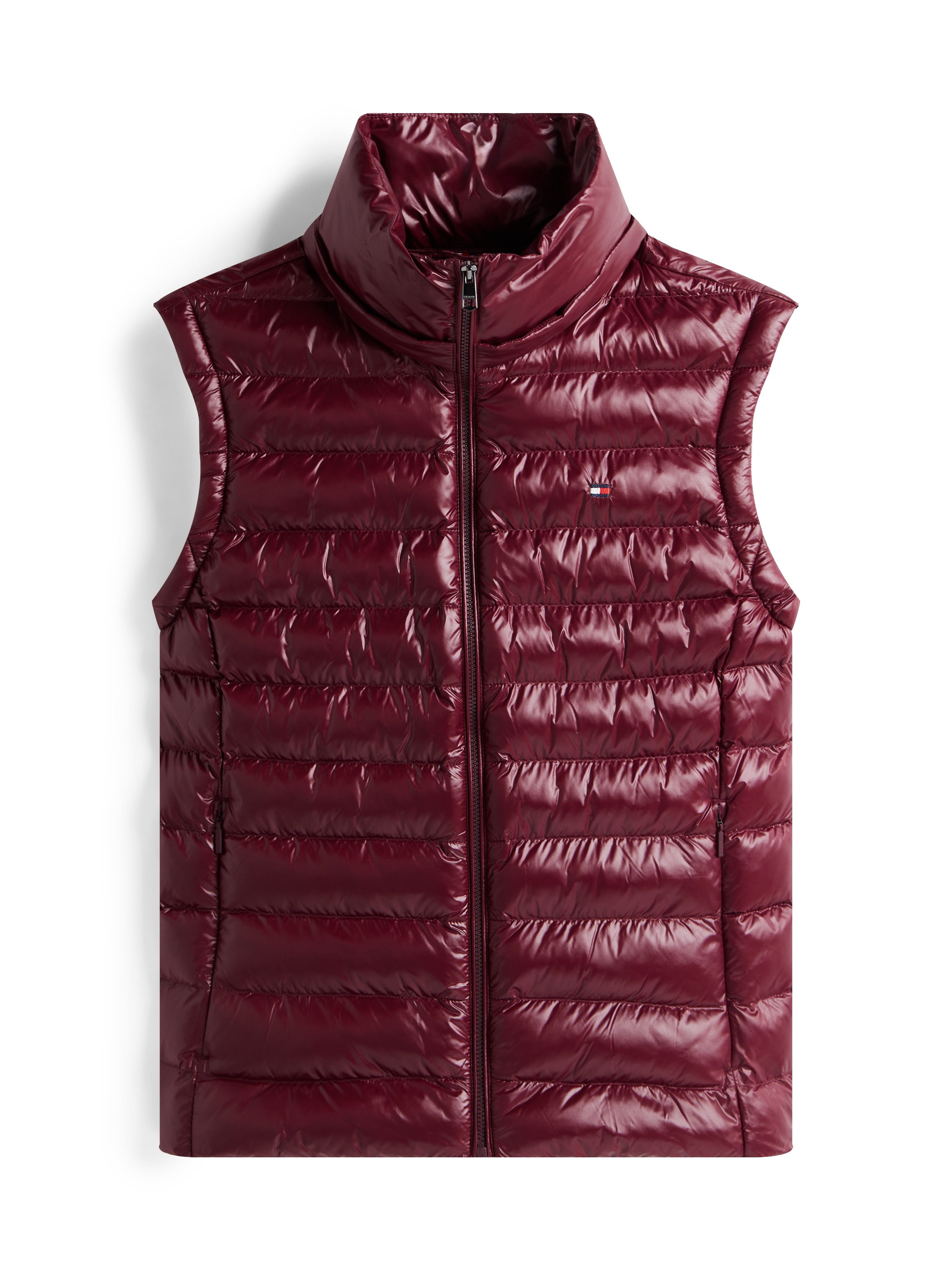 Tommy Hilfiger Steppweste »LW PADDED SLIM VEST«, leicht glänzende Oberfläche