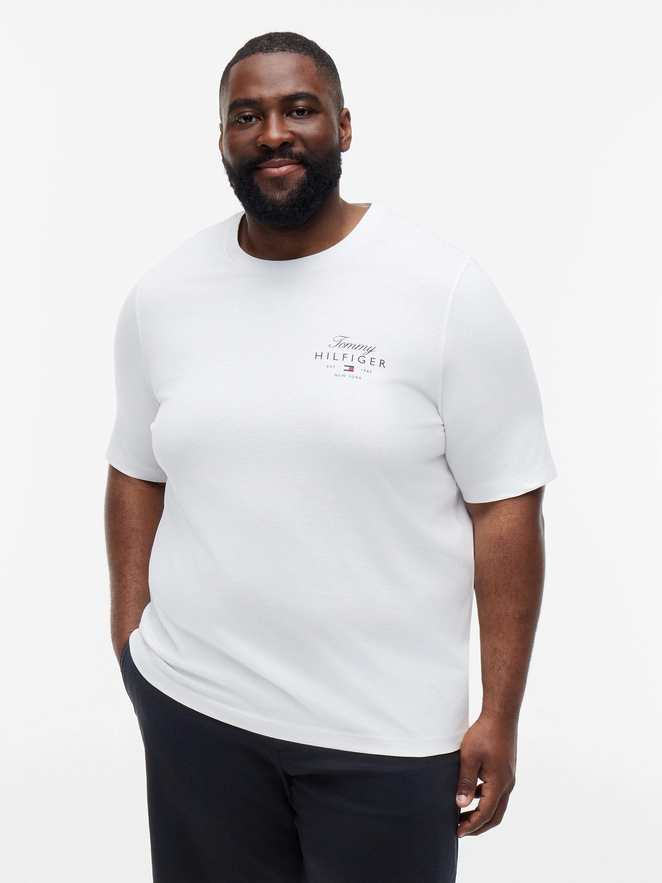 Tommy Hilfiger Big & Tall T-Shirt "BT-SCRIPT STACK" Große Größen, aus Jersey mit Logo