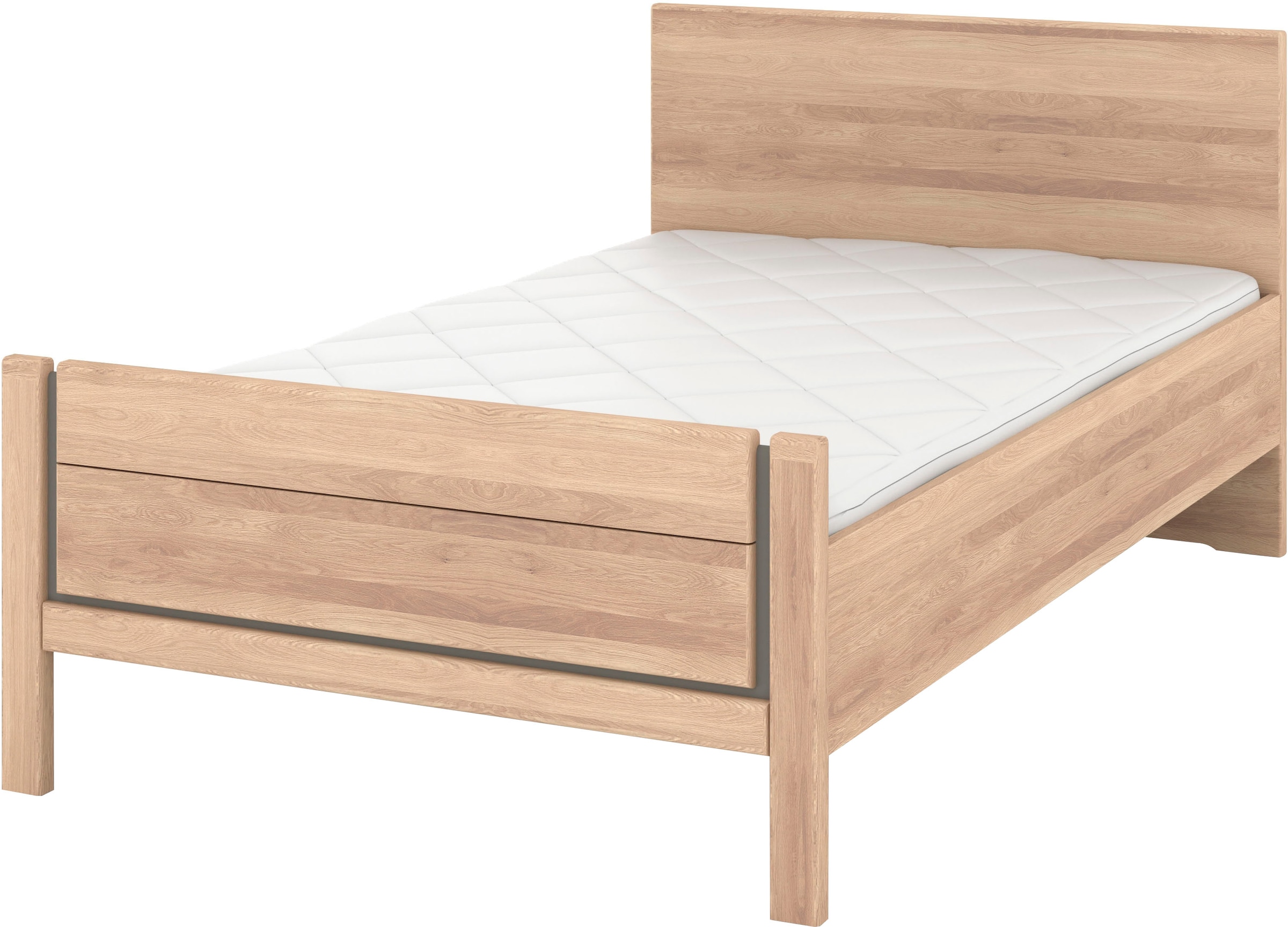 Musterring Holzbett "Sorrent, Bettgestell, Bettrahmen, teilmassiv Eiche", ( günstig online kaufen