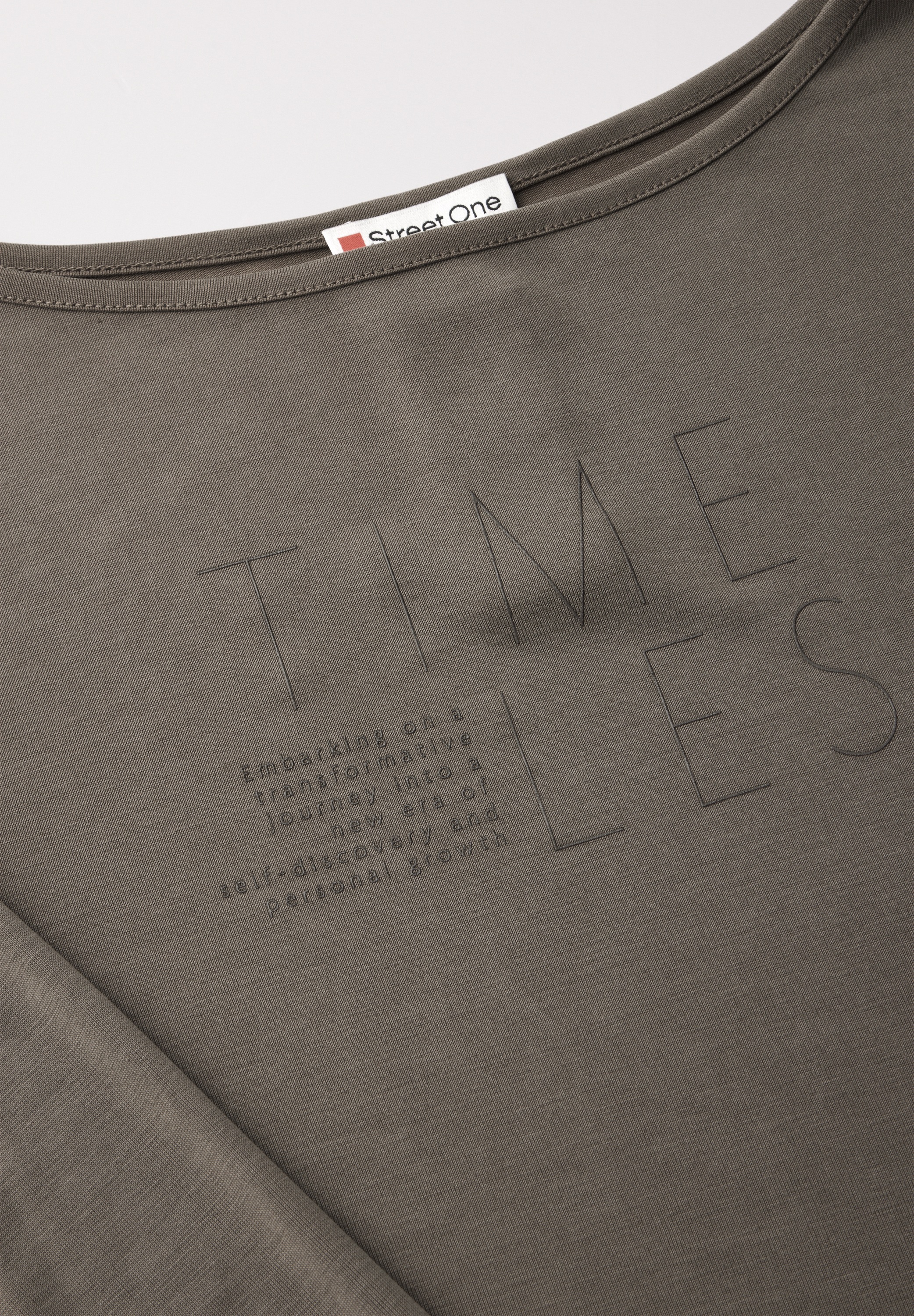 STREET ONE Langarmshirt, mit Schriftzügen