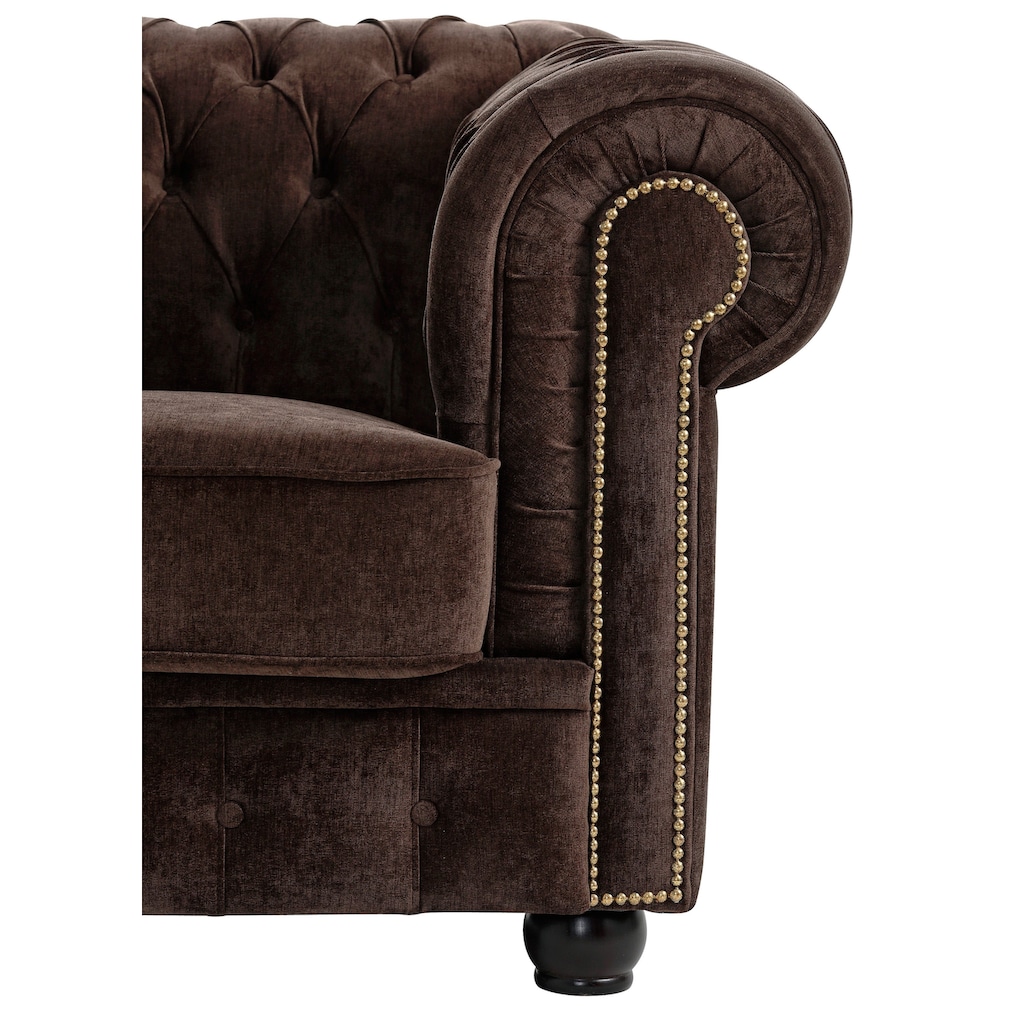 Max Winzer® Chesterfield-Sessel »Rover«, mit edler Knopfheftung