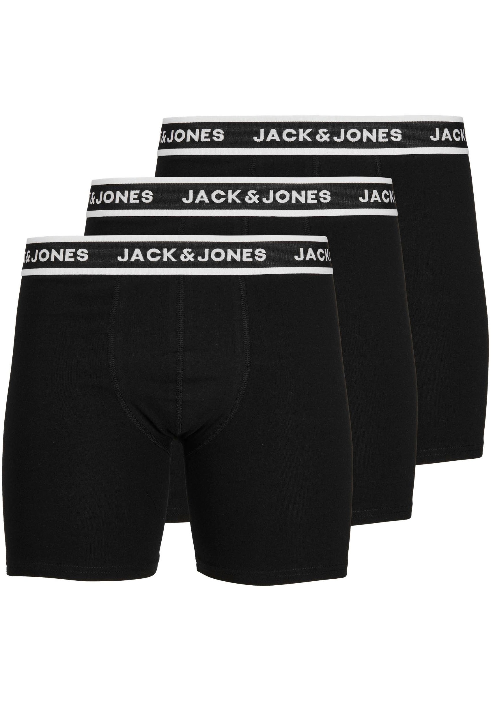 Jack & Jones Boxershorts "JACSOLID BOXER BRIEFS 3 PACK NOOS", (Packung, 3 St.)