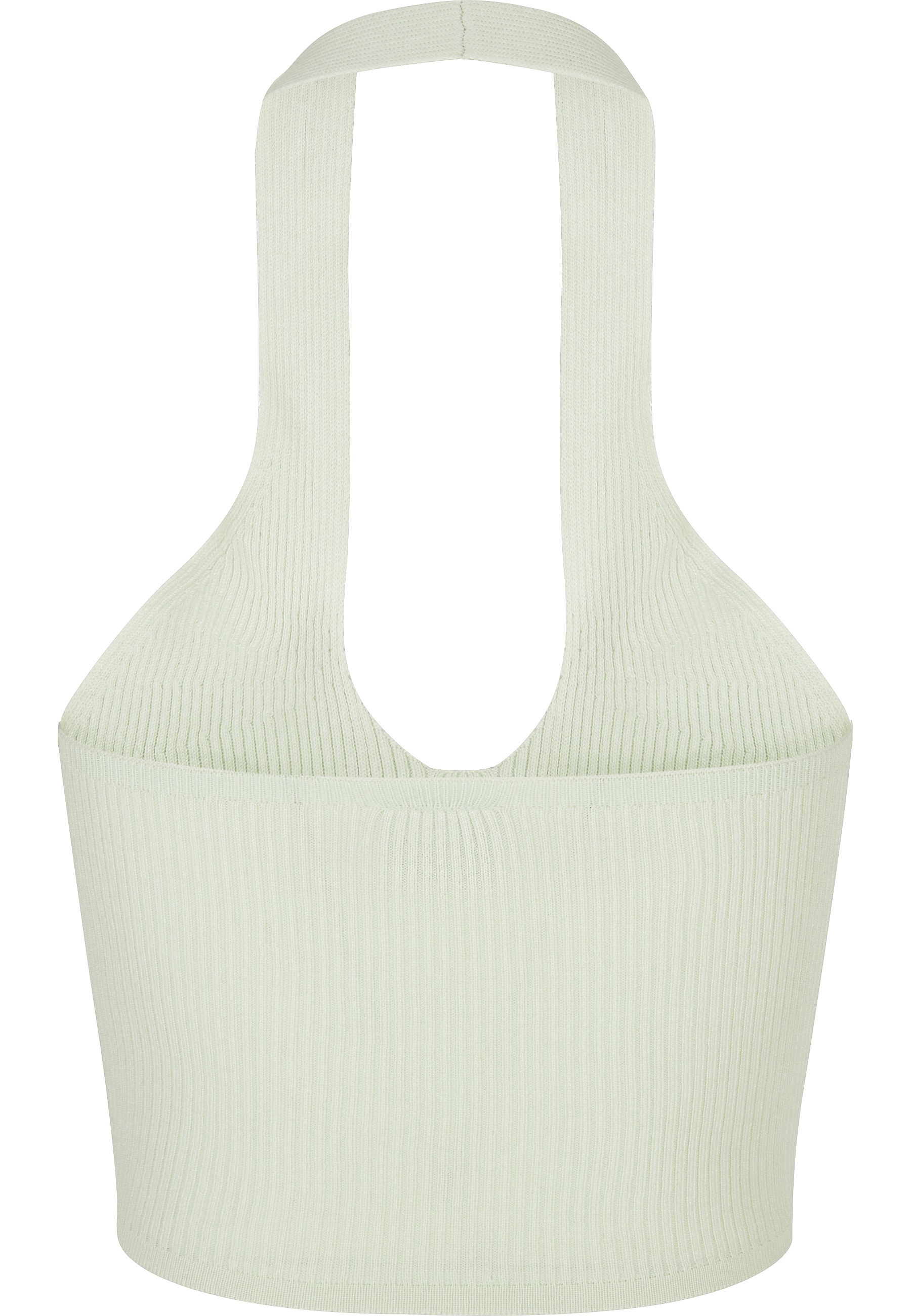 URBAN CLASSICS Tanktop "Urban Classics Damen Ladies Rib Knit Crossed Neckho günstig online kaufen